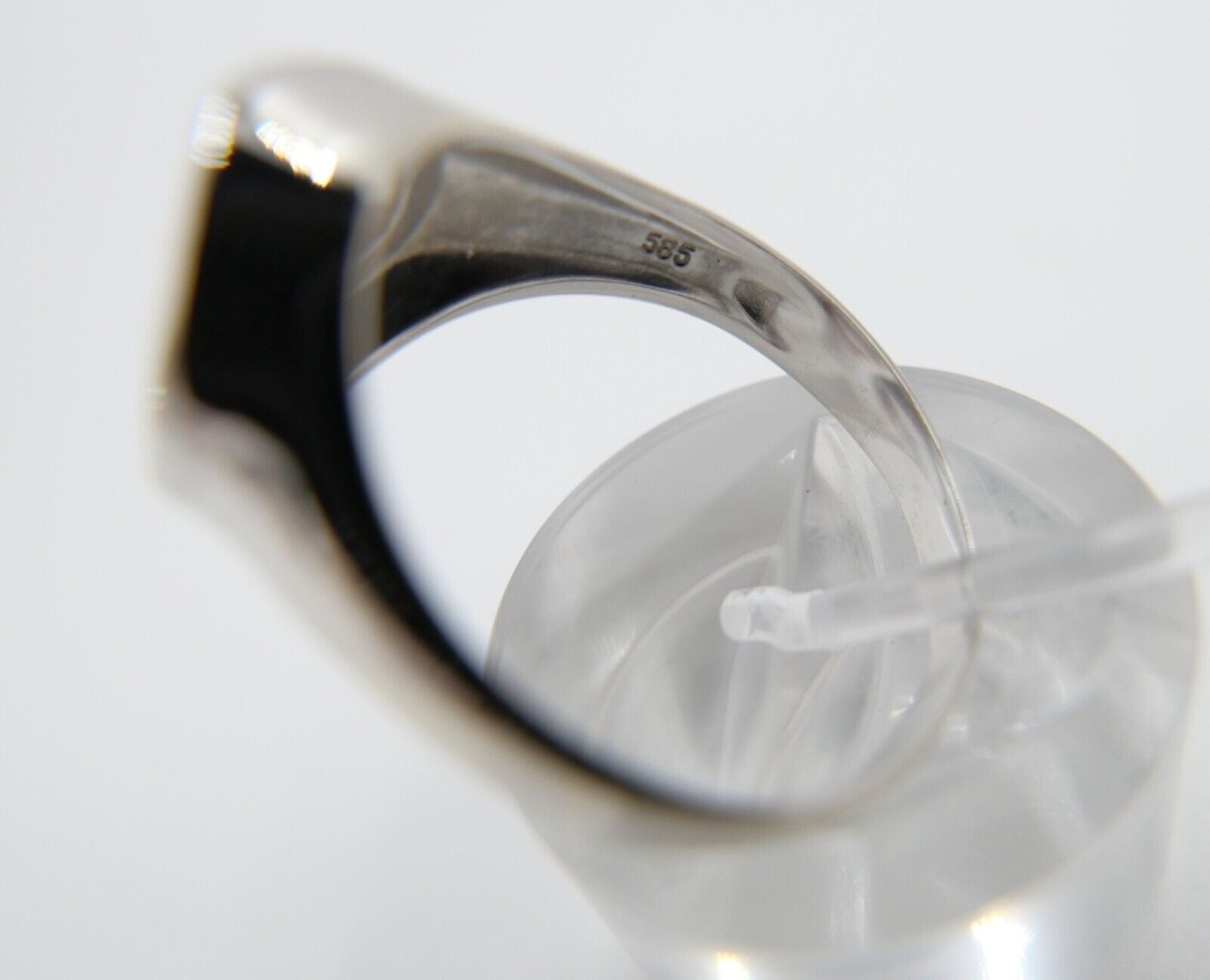 Weißgold Ring Damen 585 14K mit 14 Brillanten / Diamanten 0,31 Ctw Gr. 62 - Antikhandel-Stuttgart