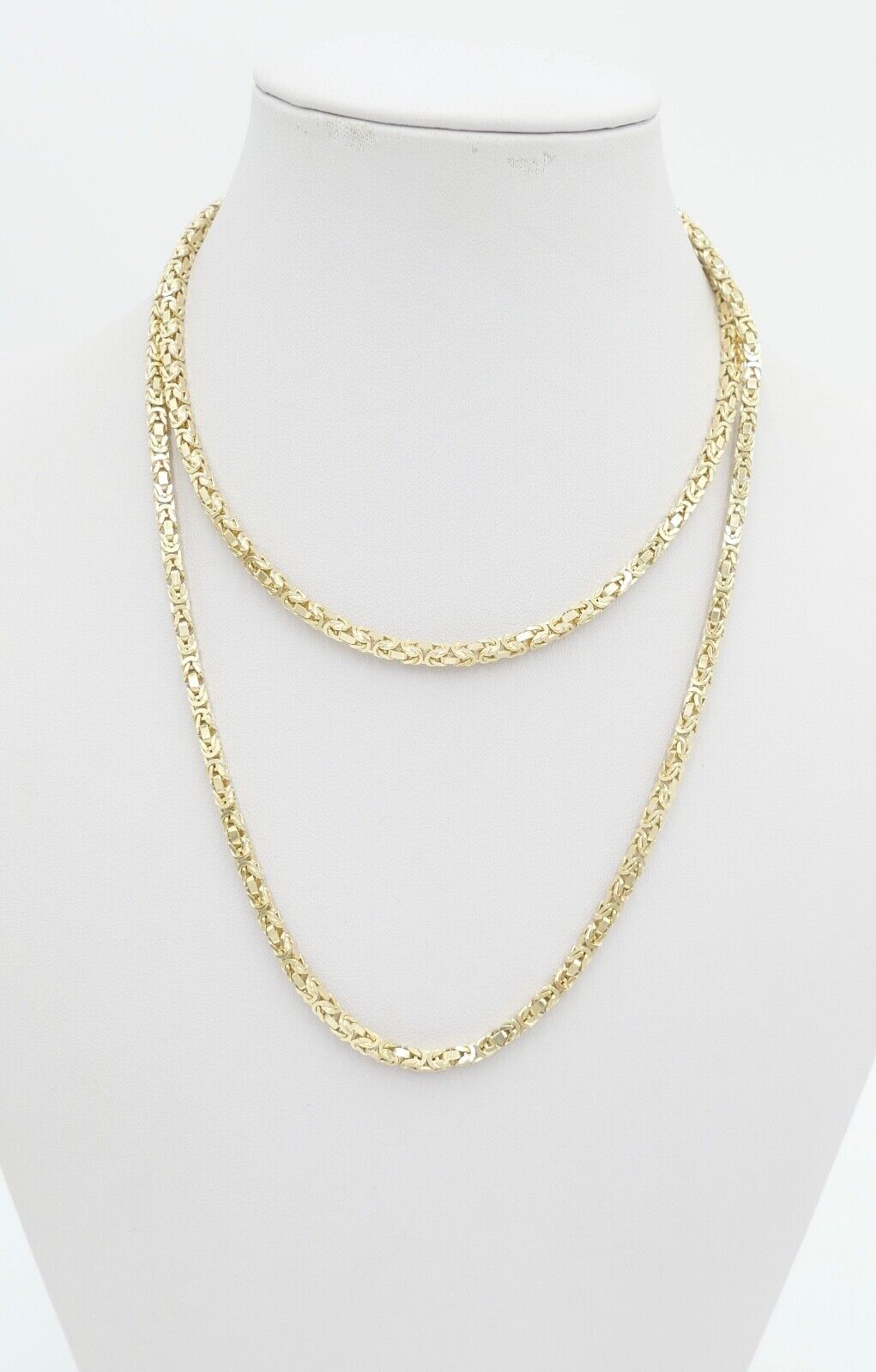 80er Jahre dicke Königskette Gold 585 / 14K Kastenschloss Brav Unoaerre - Antikhandel-Stuttgart