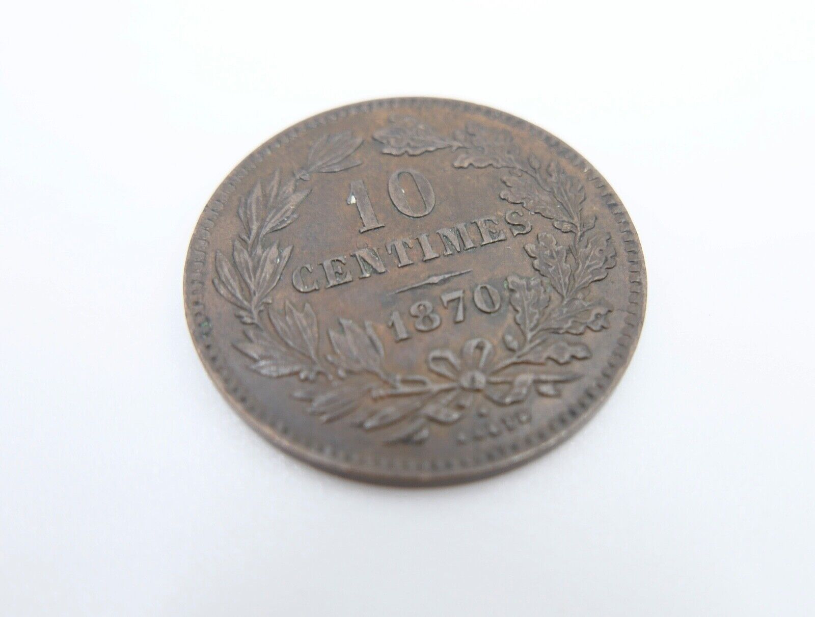 10 Centimes 1870 Luxemburg Guillaume III. 1849-1890 fast Stempelglanz - Antikhandel-Stuttgart