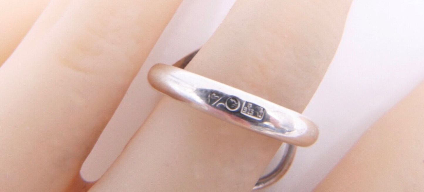 BernsteinDesigner Ring 80er Jahre Silber 925 Gr. 60 Frauenkopf G Danzig Polen - Antikhandel-Stuttgart