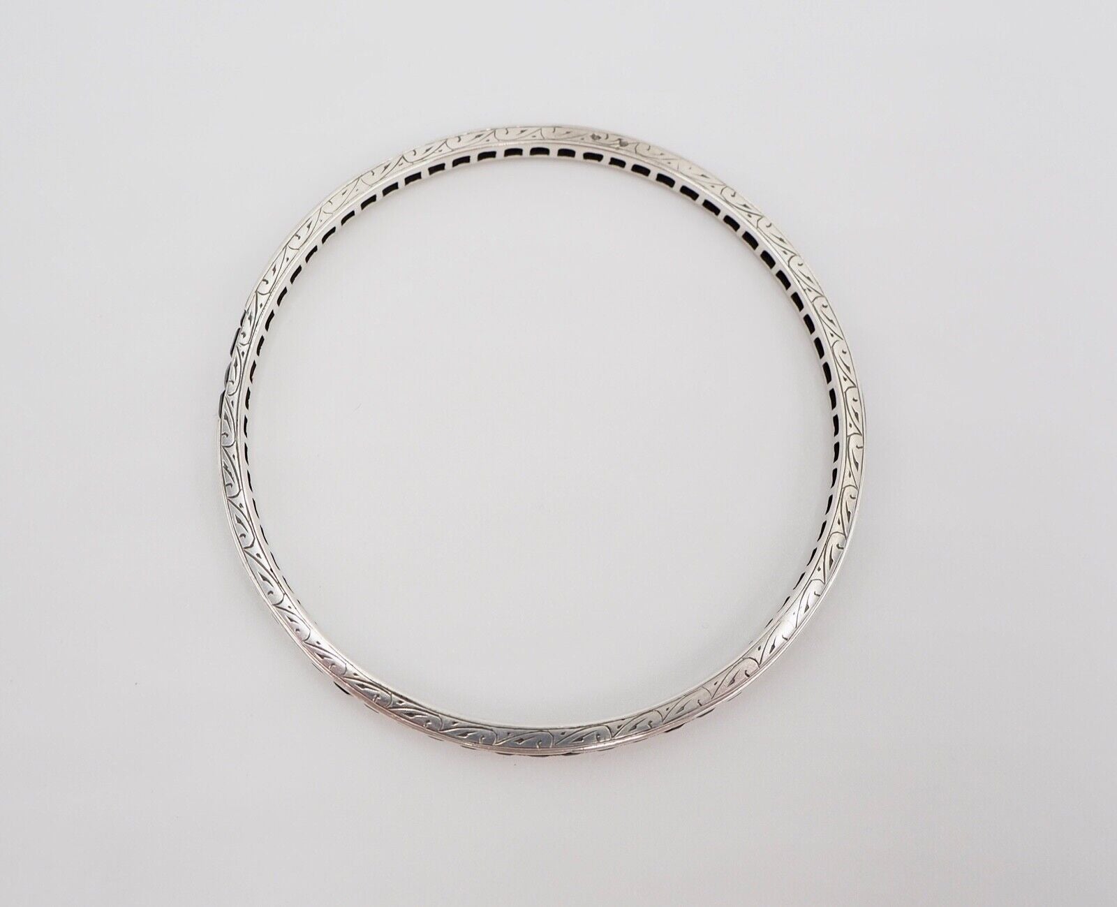 antikes florales Jugendstil Silber Armband Armreifen mit blauen Schmucksteinen - Antikhandel-Stuttgart