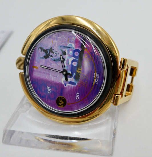 1996 Olympische Spiele Swatch Pop Alarm Bob Beamon Wecker PUZ 100 pocket watch - Antikhandel-Stuttgart