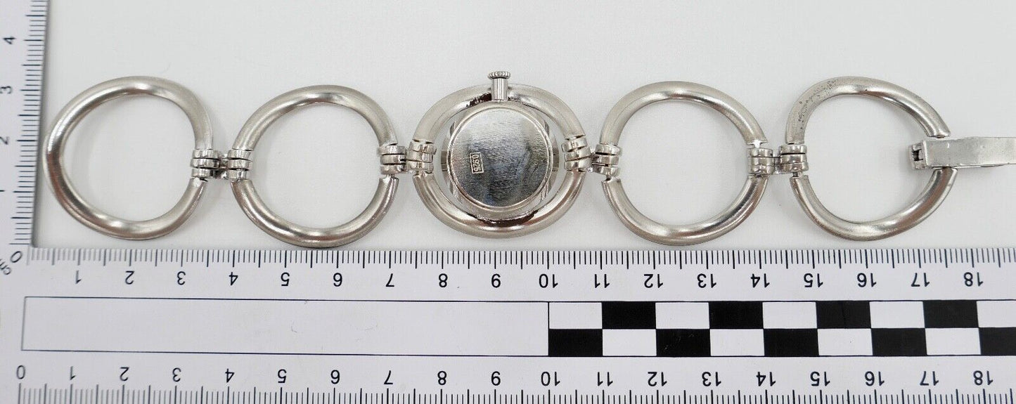 1970er Handaufzug LE MONDE Damen 925 Silber Uhr 45,9 Gr - Antikhandel-Stuttgart