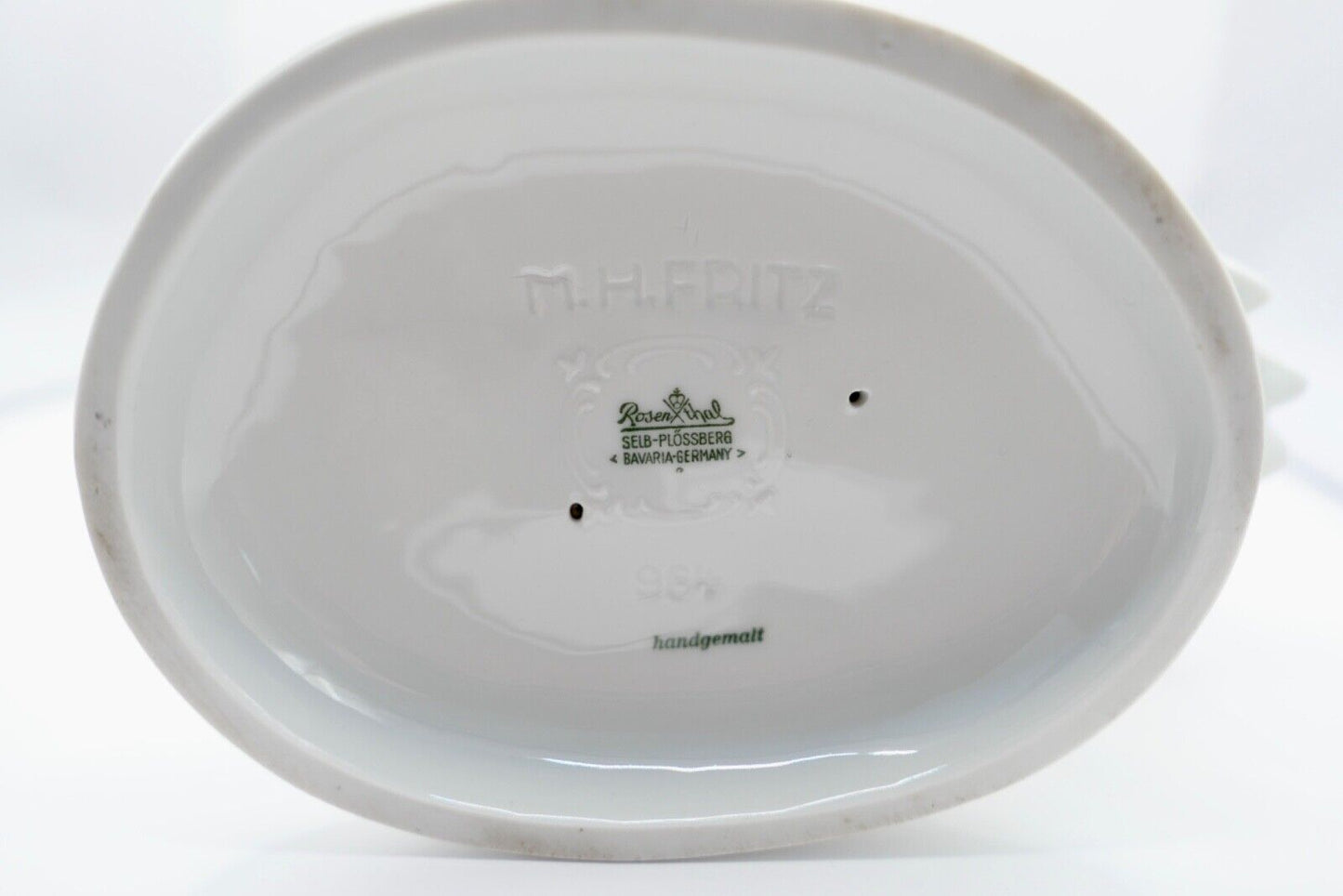 ROSENTHAL Porzellan Figur REIHER M.H. FRITZ Nr. 964 Alter 1950er Jahre - Antikhandel-Stuttgart