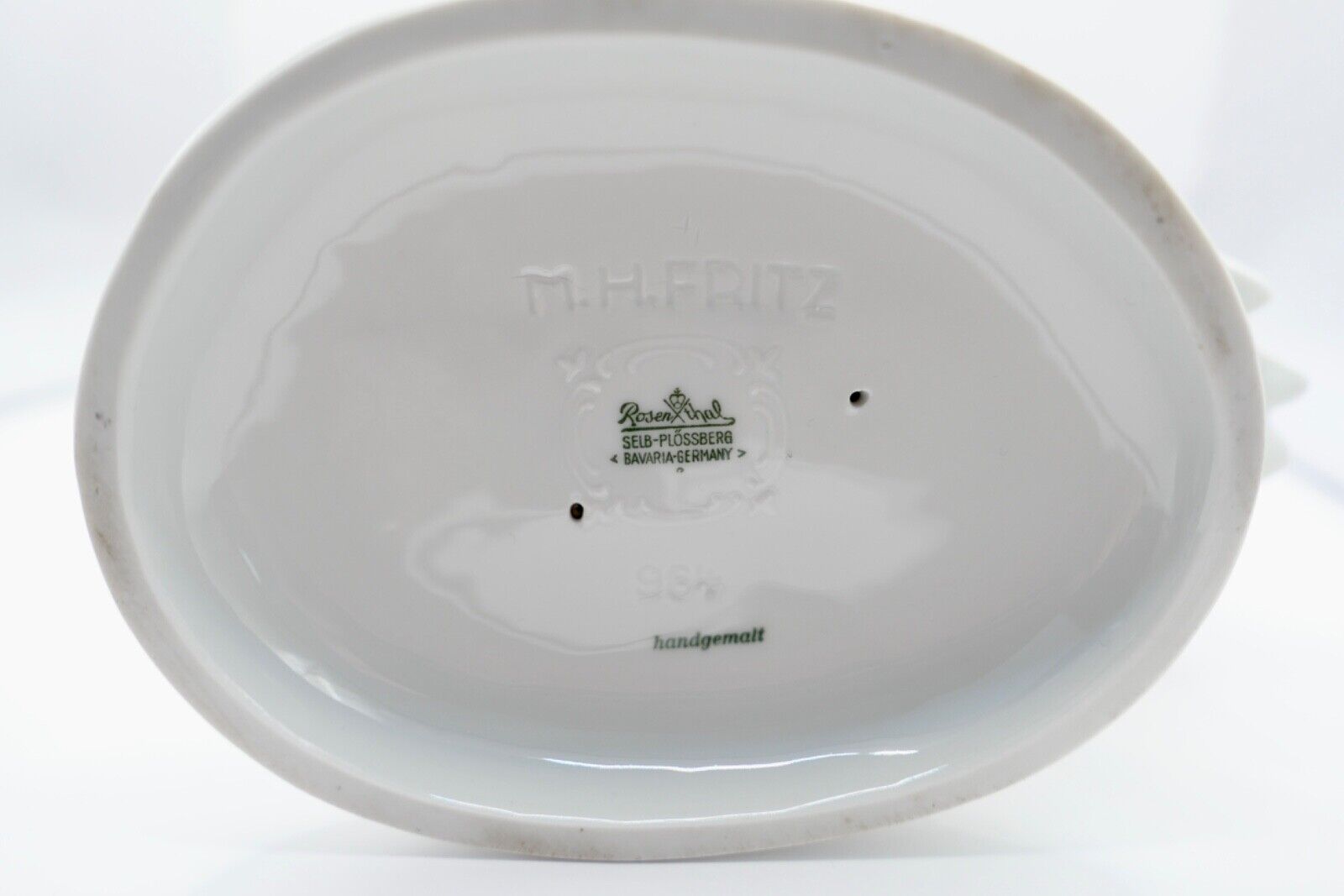 ROSENTHAL Porzellan Figur REIHER M.H. FRITZ Nr. 964 Alter 1950er Jahre - Antikhandel-Stuttgart