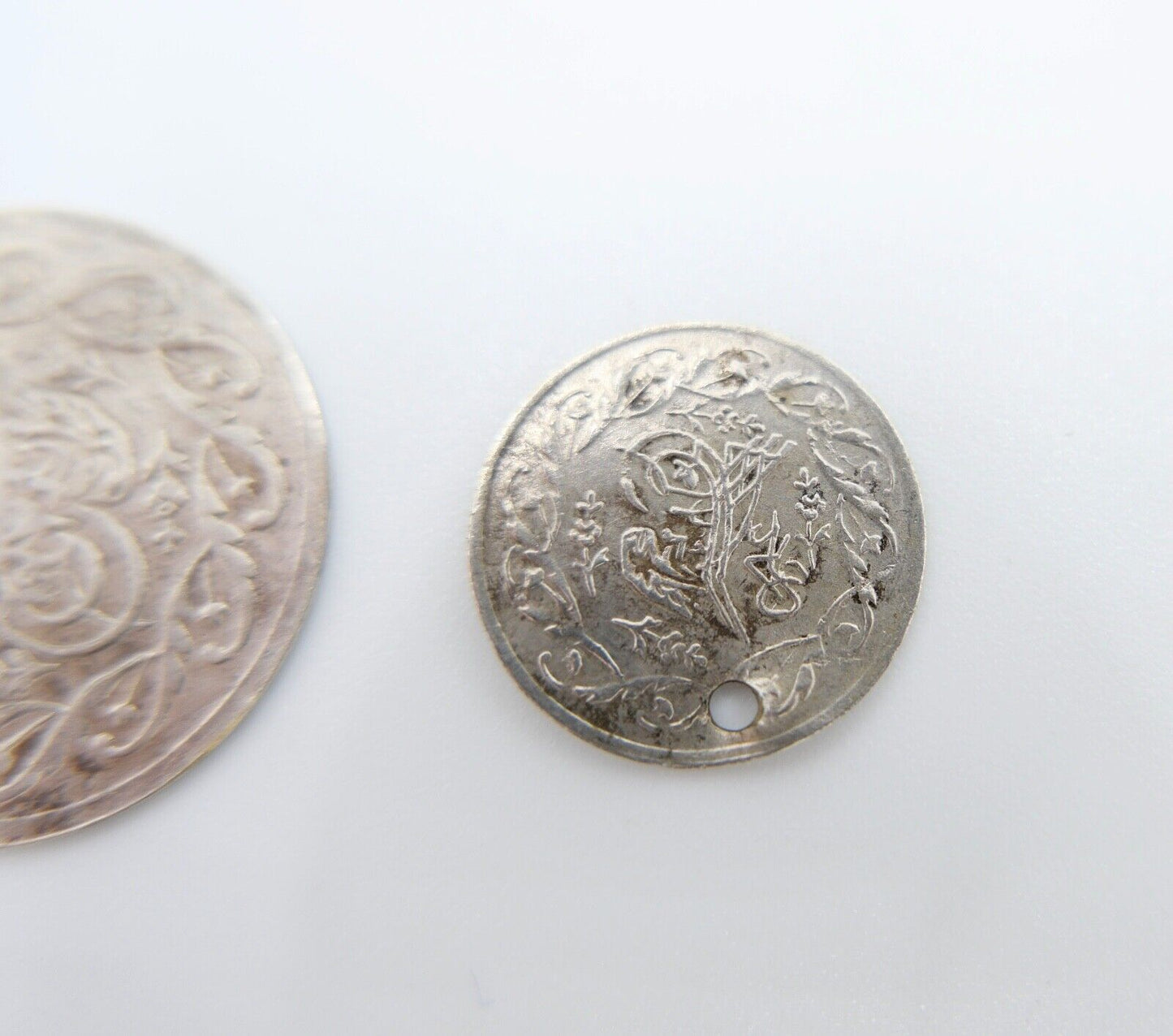 2x Belly Money Klimpergeld Bauchtanzgeld aus 1022 und 1222 Osmanisches Reich - Antikhandel-Stuttgart