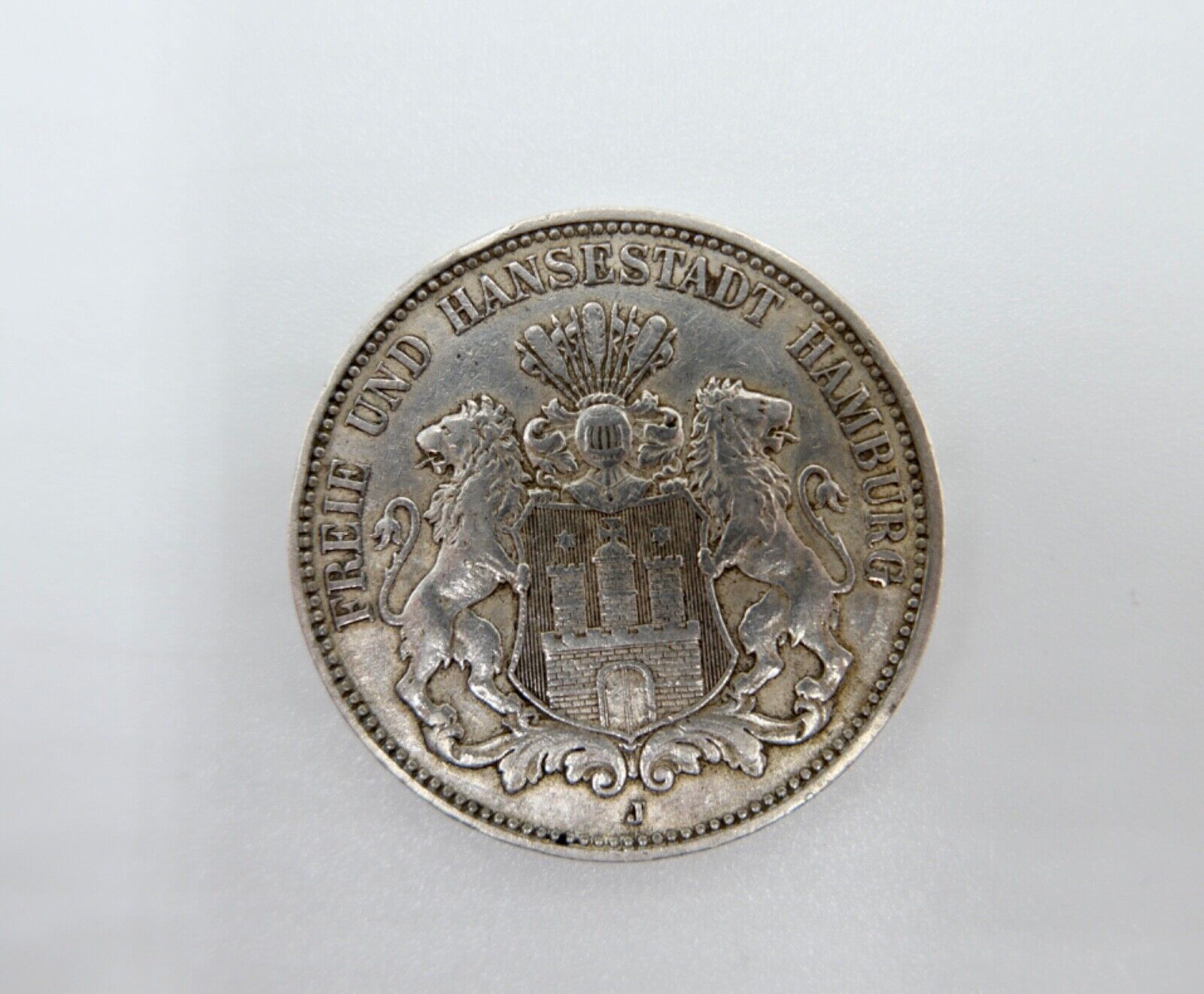 3 Mark 1909 J Silbermünze " Freie und Hansestadt Hamburg " Jäger J.64 - Antikhandel-Stuttgart