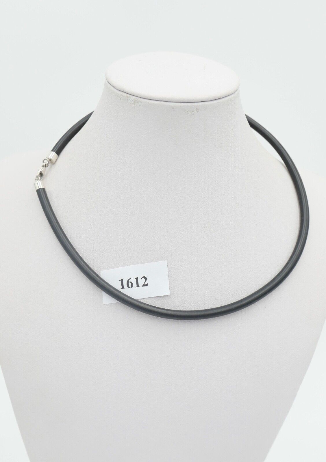 80er Jahre Kautschuk Kette mit Silberverschluss NEU aus Juwelierauflösung - Antikhandel-Stuttgart