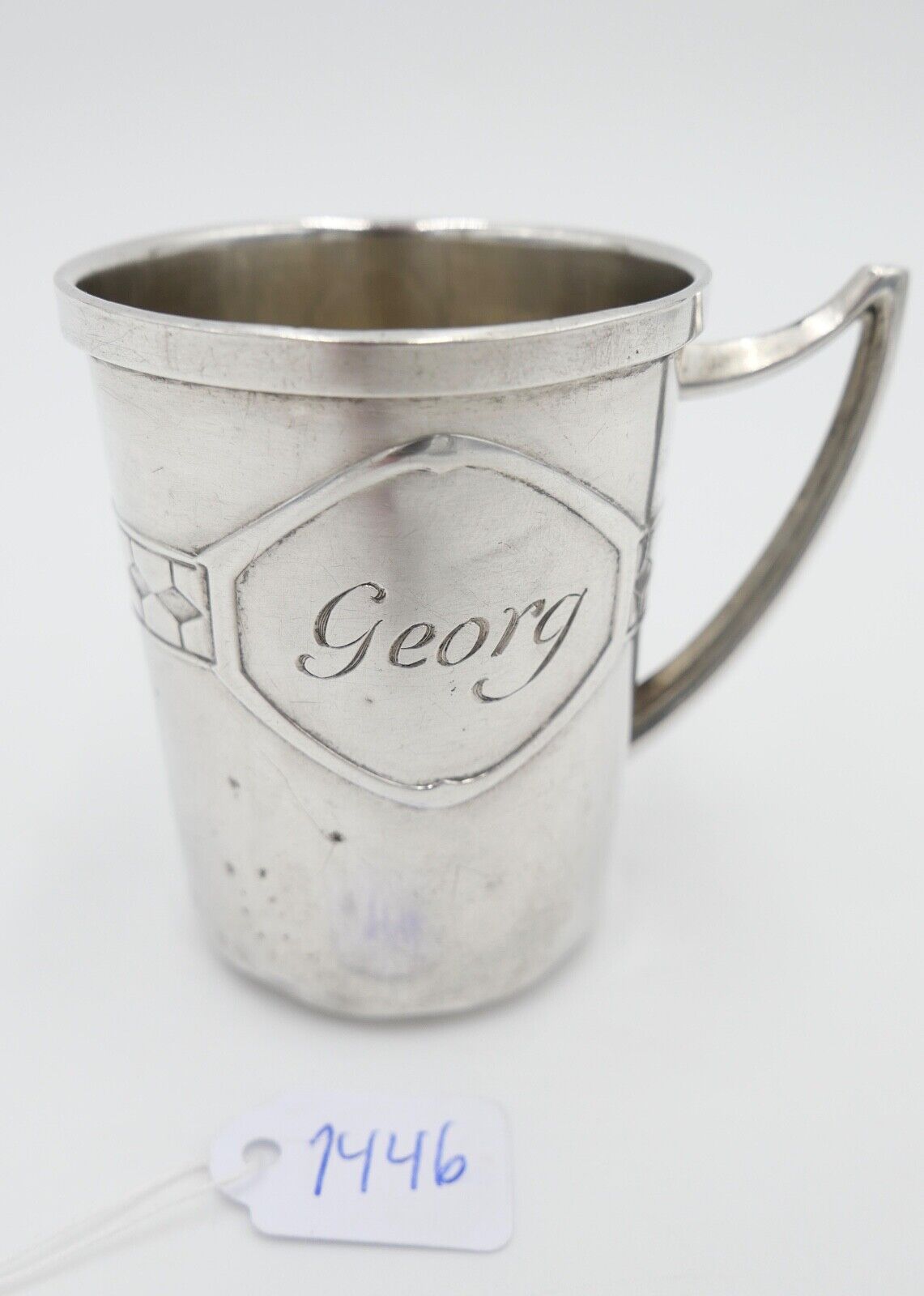 Art Deco 30er / 40er Jahre Becher 800 Silber Lutz & Weiß Pforzheim - Antikhandel-Stuttgart