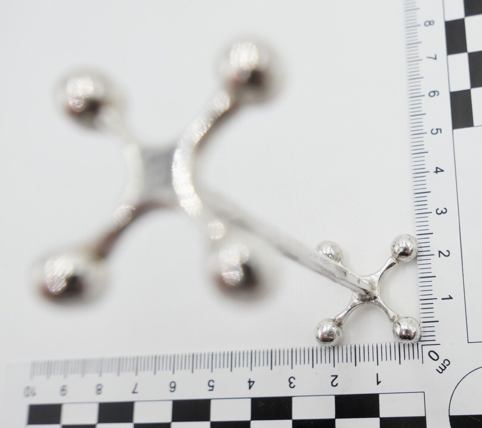 3x Messerhalter Besteck Halter Christofle Kugelkopf Versilbert FRANCE - Antikhandel-Stuttgart