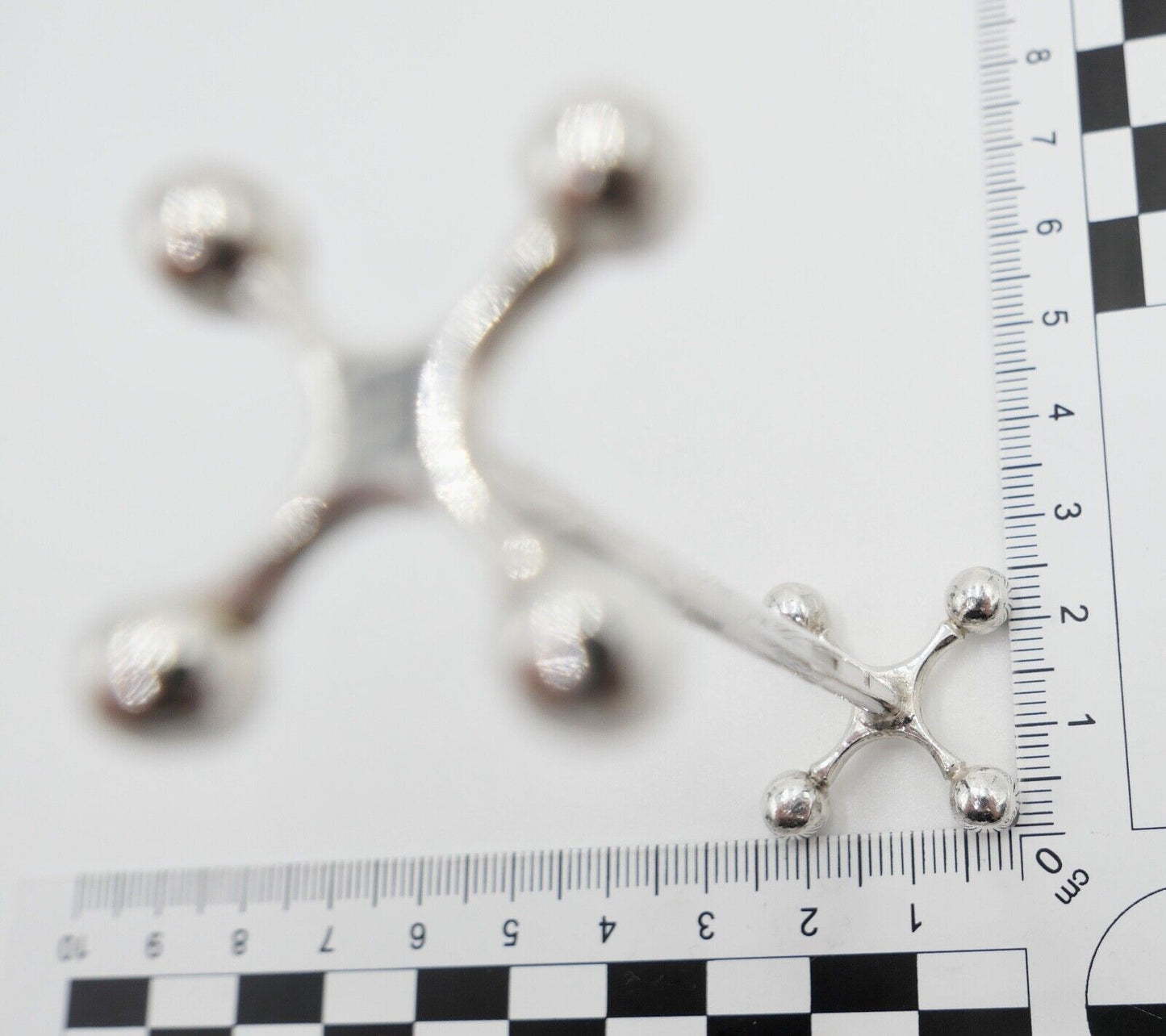 3x Messerhalter Besteck Halter Christofle Kugelkopf Versilbert FRANCE - Antikhandel-Stuttgart