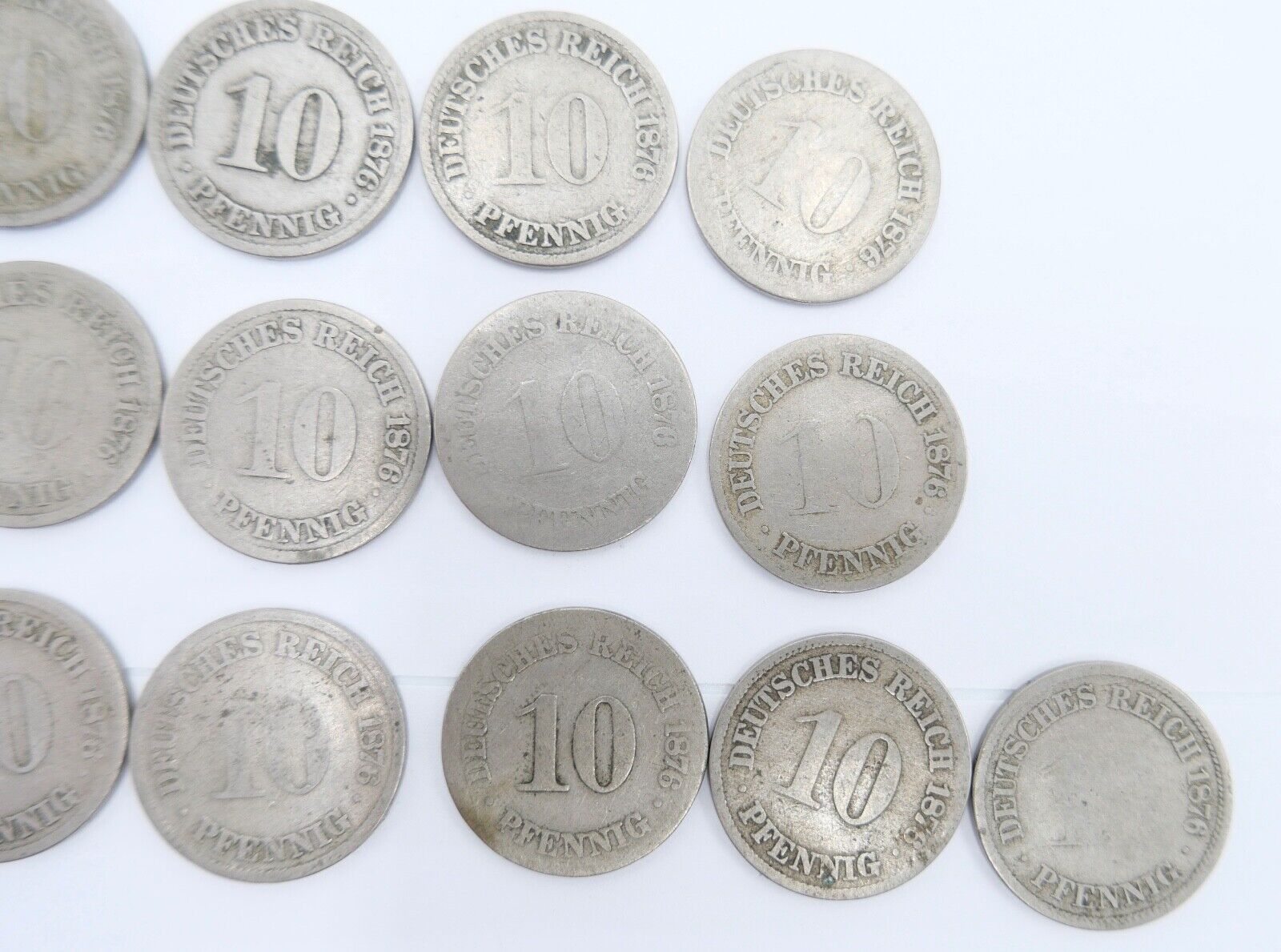 63x 10 Reichspfennig 1873 1875 1876 1888 Jäger J.4 s-ss - Antikhandel-Stuttgart