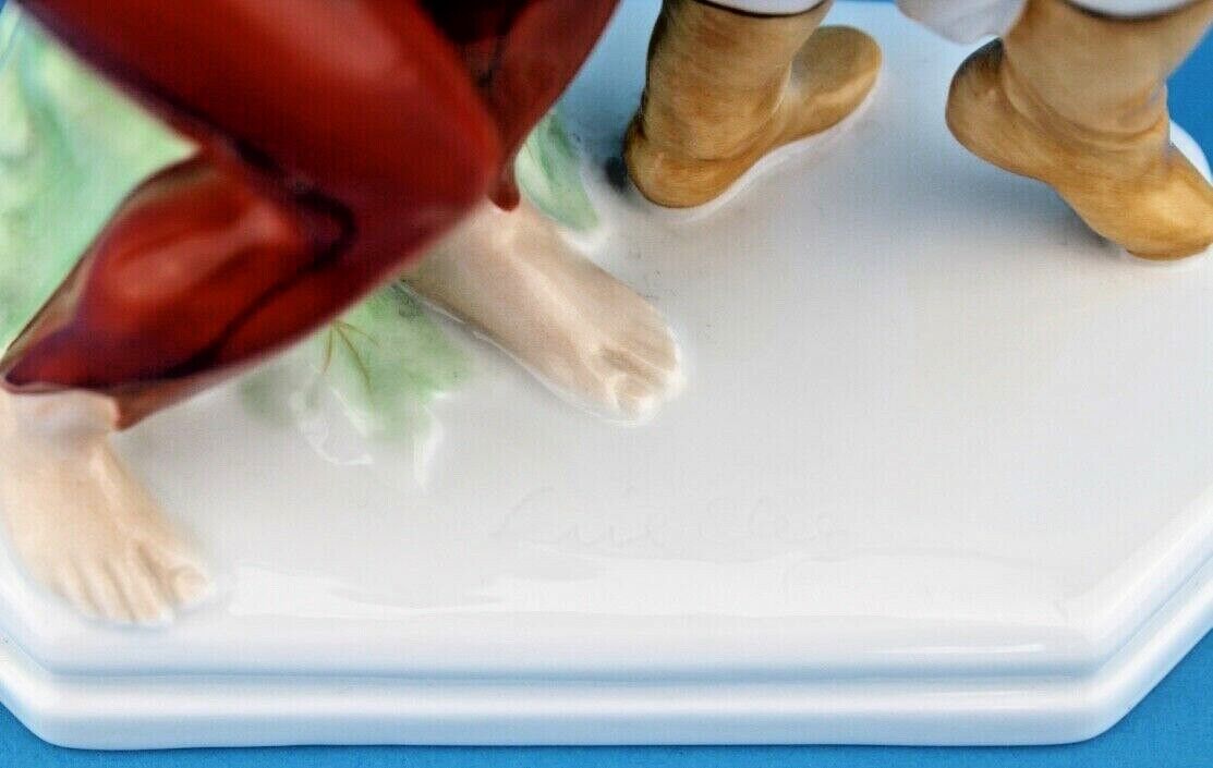 Porzellan Figur Herend Ungarn tanzende Männer betrunkene Musiker 22 cm 5512 - Antikhandel-Stuttgart