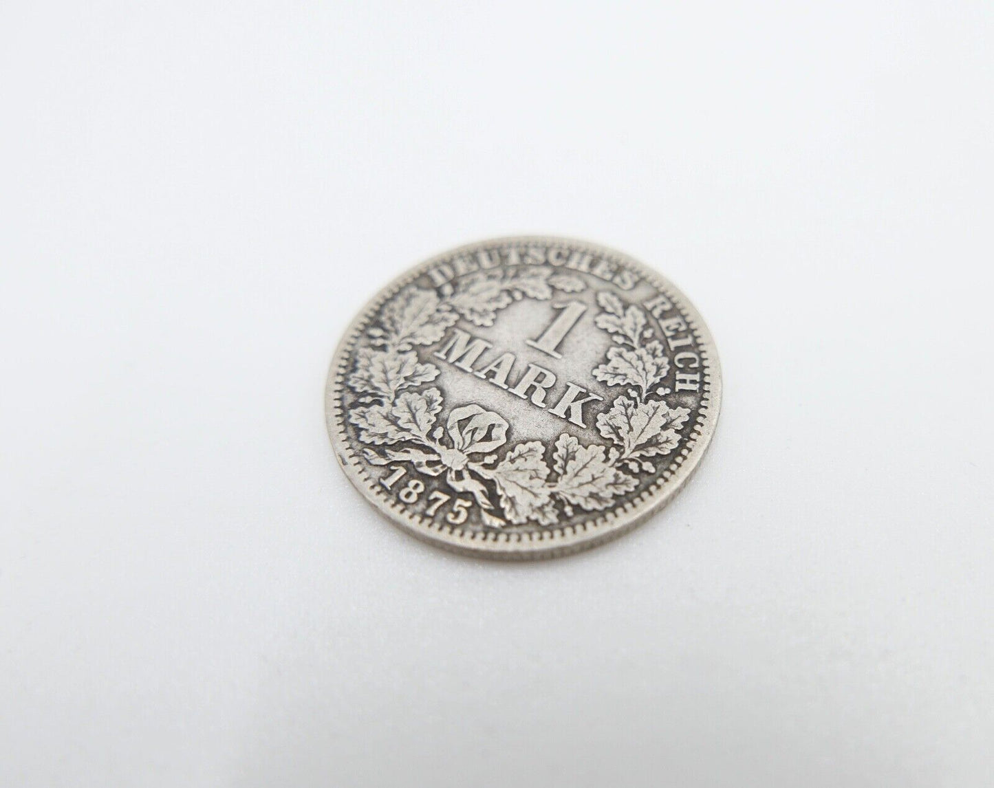 1 Mark Deutsches Reich 1875 A Jäger J.9 VZ-STG vorzüglich - Stempelglanz Silber - Antikhandel-Stuttgart