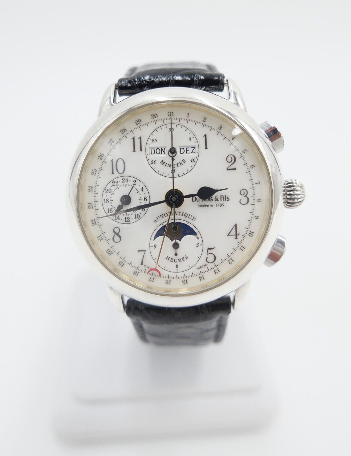 Philippe DuBois & Fils Chronograph 1910 Musee Edition 38 925 Silber Cal. ETA7751 - Antikhandel-Stuttgart