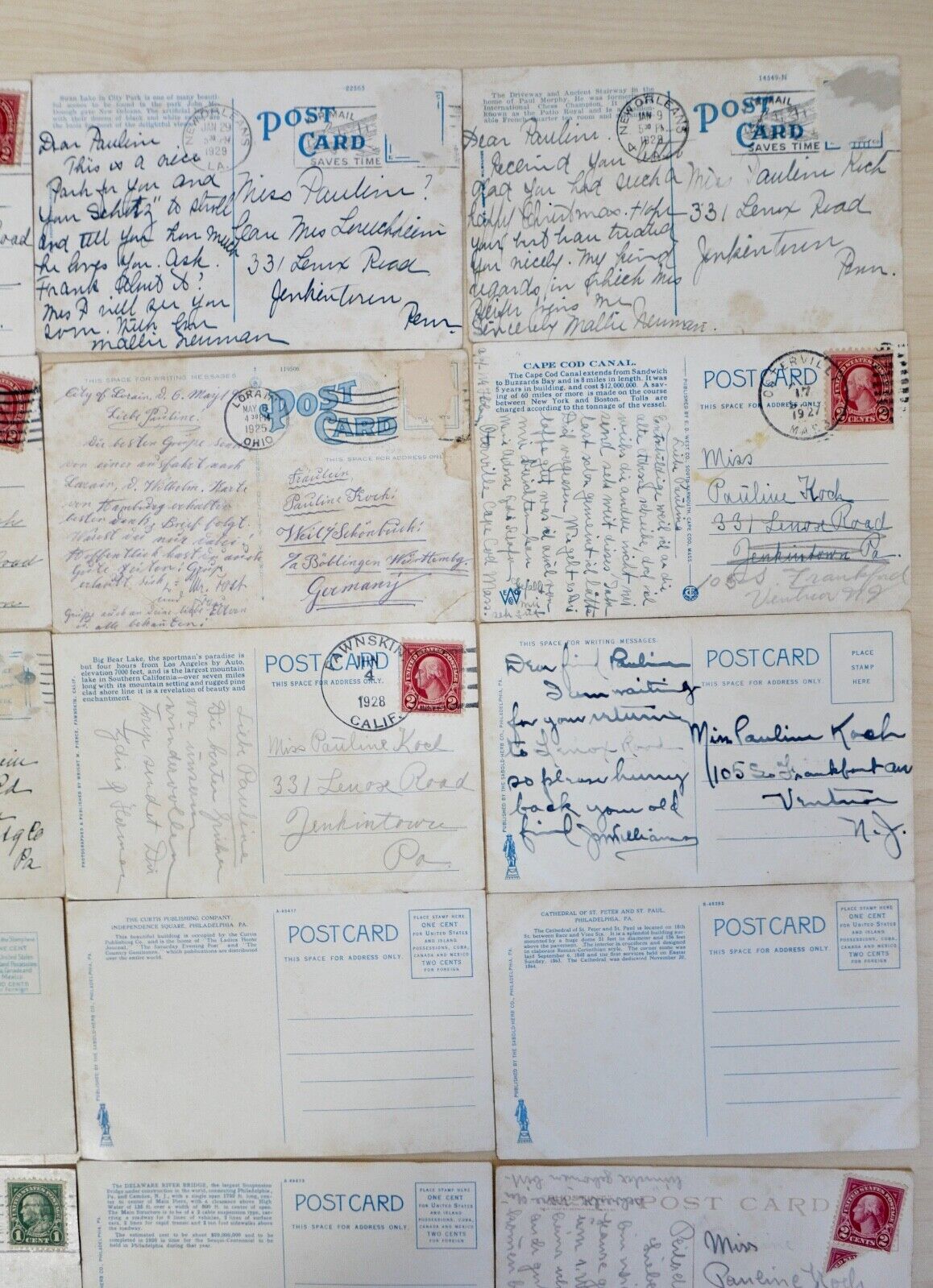 antike Ansichtskarten Postkarten Briefmarke Washington Chicago Philadelphia USA - Antikhandel-Stuttgart