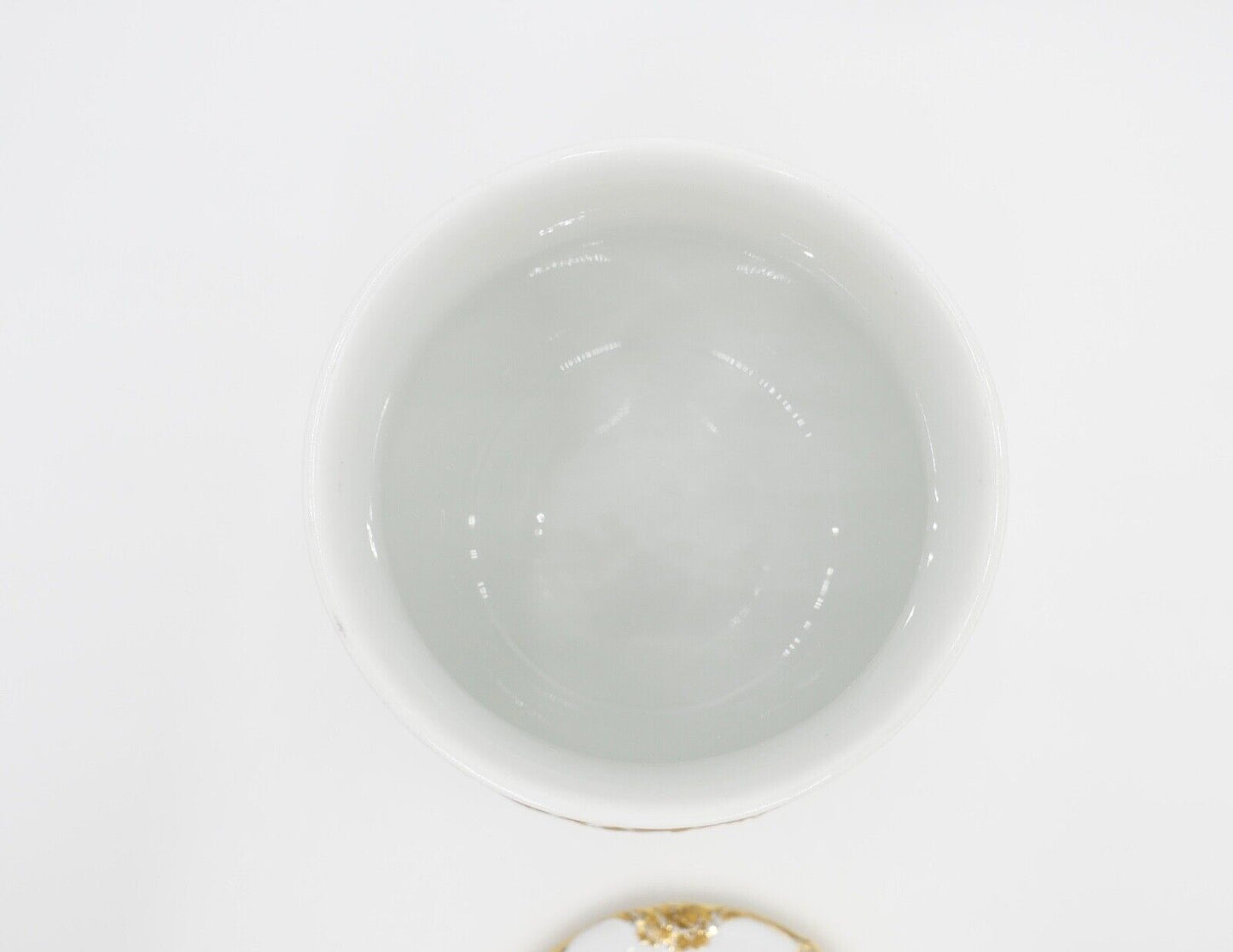 Meissen 1. Wahl Prunk Bonboniere Keksdose Deckeldose Goldrand Streublümchen Gold - Antikhandel-Stuttgart