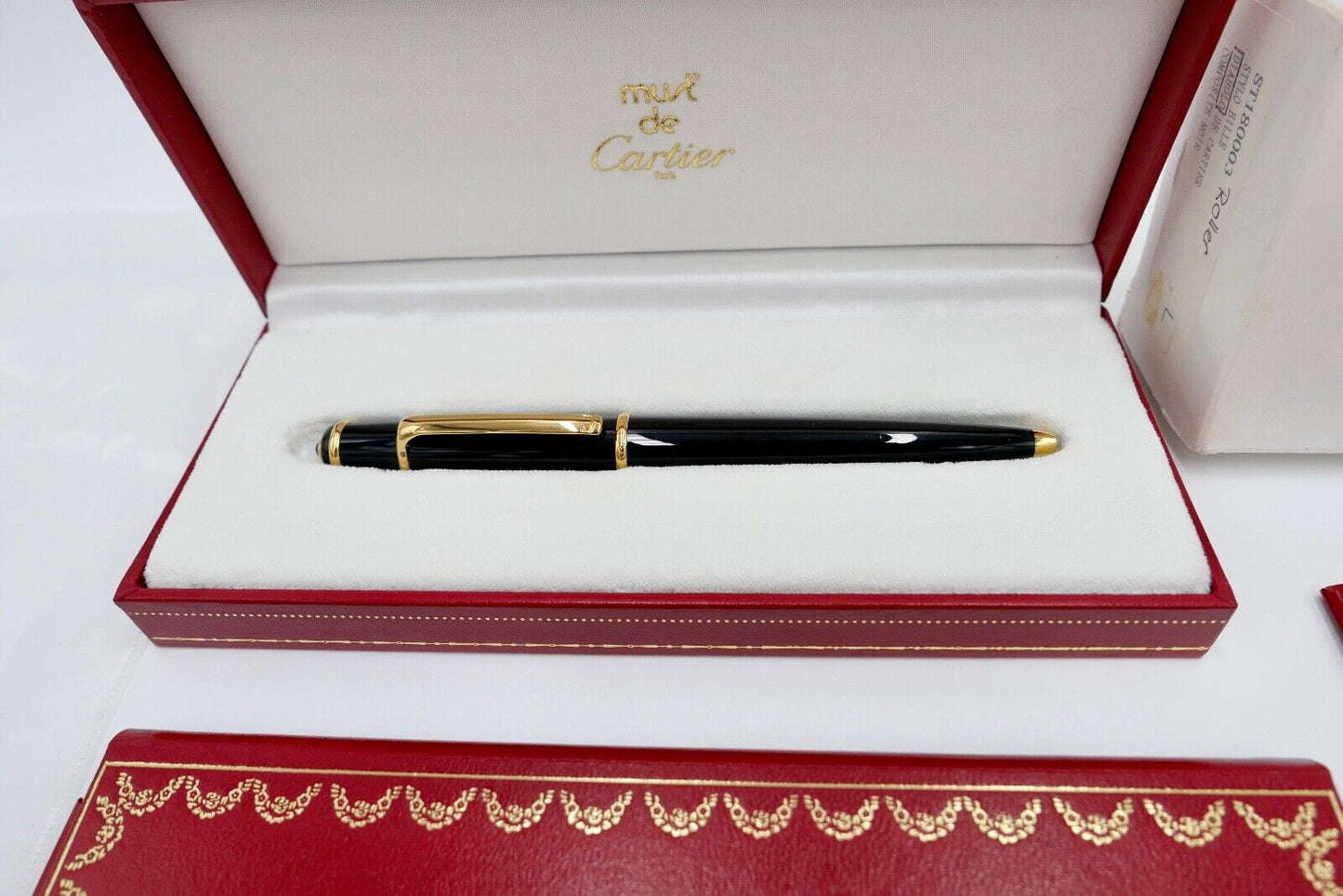 NEUwertig Vintage CARTIER ST18003 DIABOLO Composite Noir Kugelschreiber Roller - Antikhandel-Stuttgart