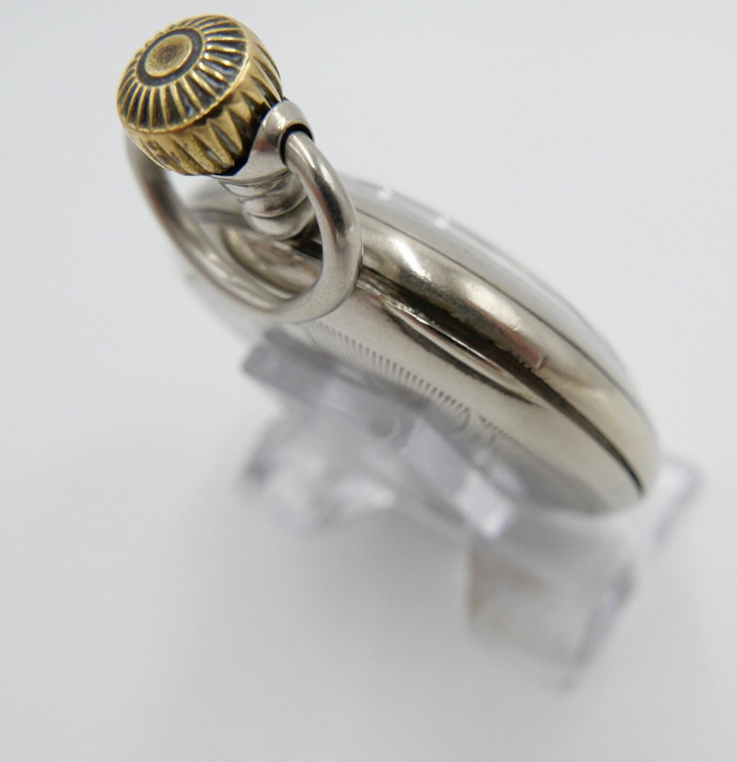 Alte Antike Taschenuhr Flügelrad Schweizer Kreuz Eisenbahn Ø 55mm Chronometer - Antikhandel-Stuttgart