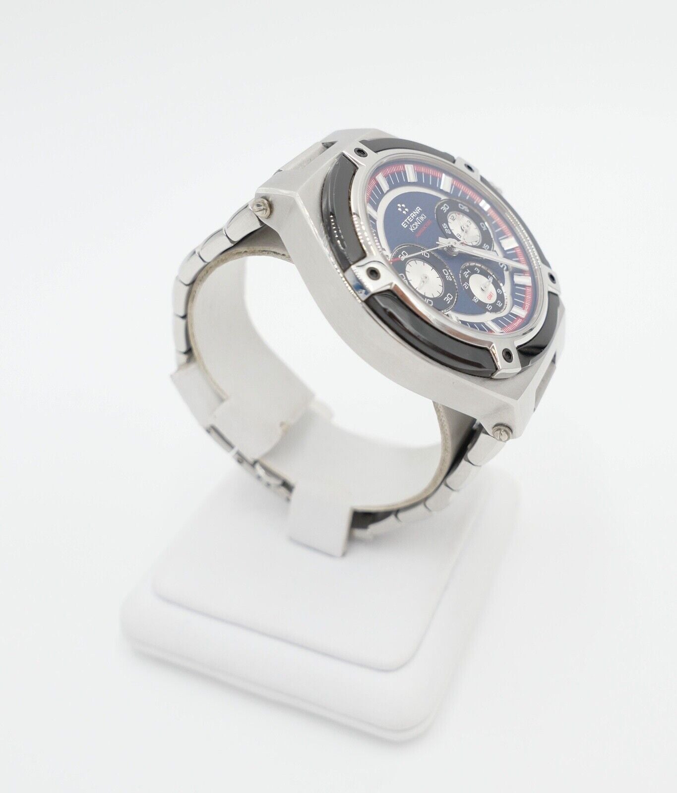 Eterna Royal KonTiki Chronograph GMT 45mm 7760.00 aus 2019 Edelstahl FULL SET - Antikhandel-Stuttgart