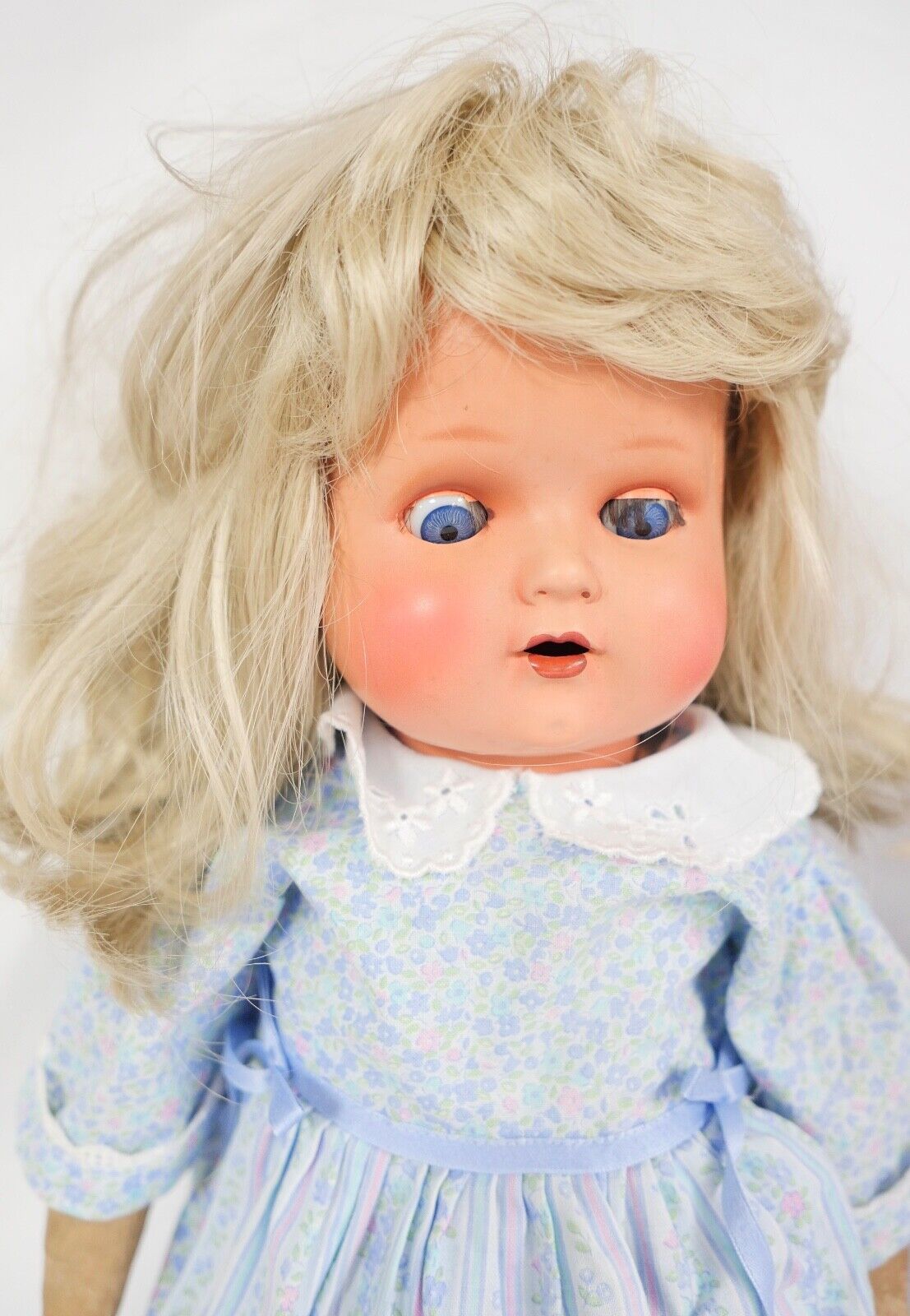 2x alte SCHILDKRÖT Puppen Puppe mit Original Karton & Kleidung 130 / 55 1/2 53 - Antikhandel-Stuttgart