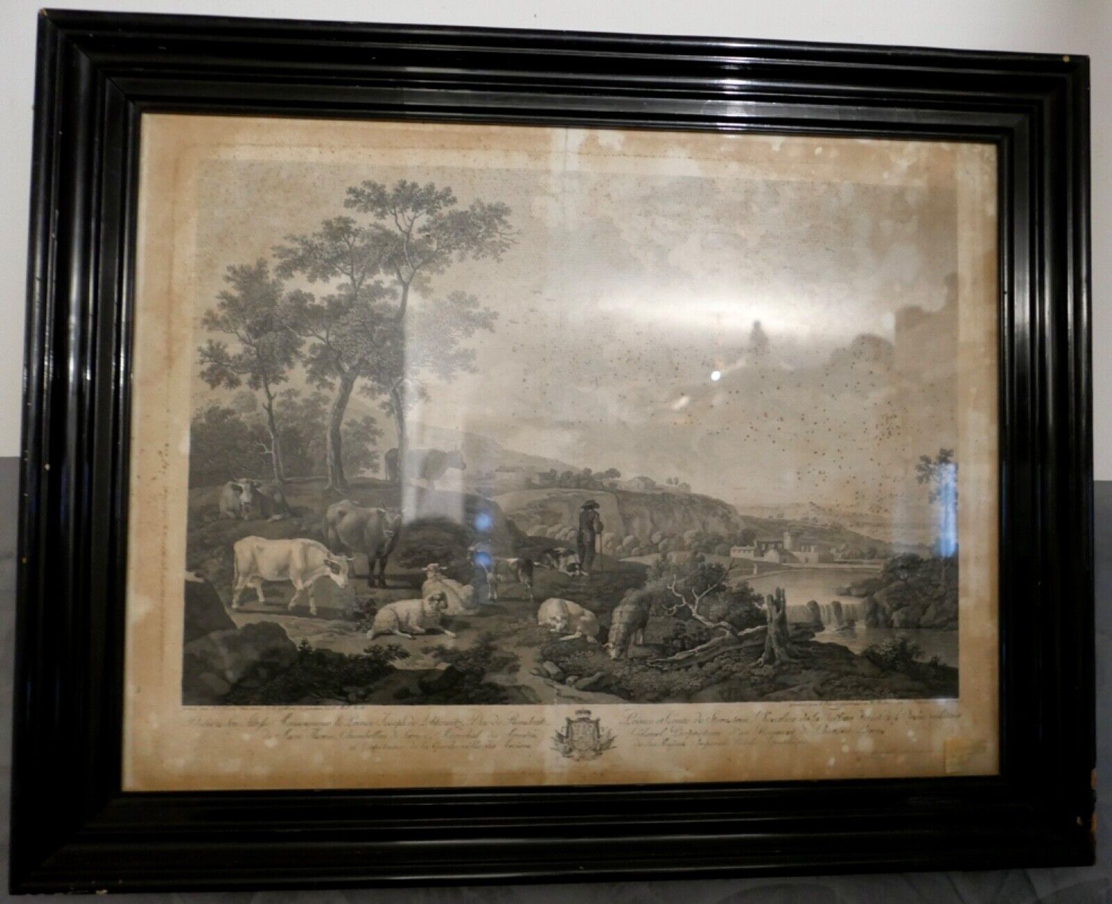 Alte Lithographie gerahmt " WIEN 1788 " Prince et Conte de Sternstein Schäfer - Antikhandel-Stuttgart