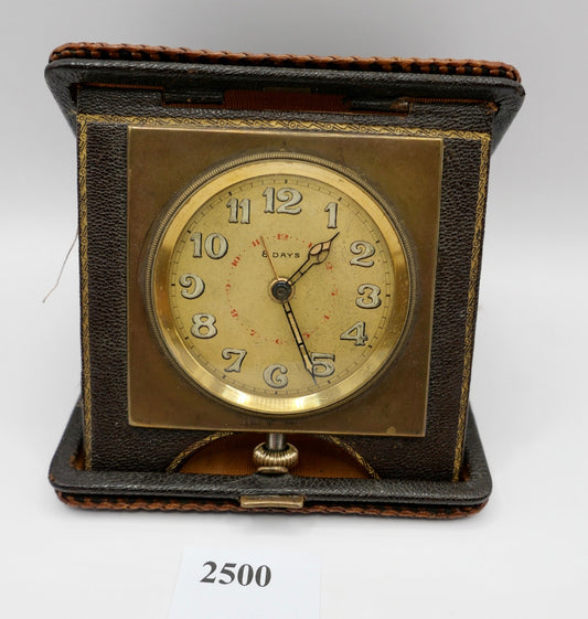 Art Deco 1940er Jahre  Reisewecker Wecker 8 Tage Swiss 8 Days