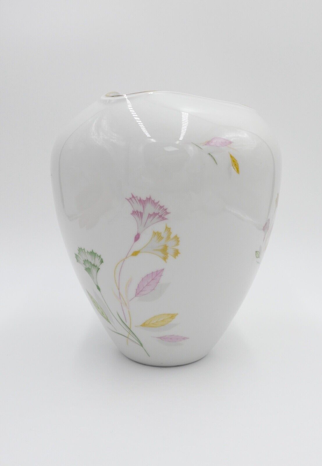 Hutschenreuther Arzberg Vase " C.T. " Blumen Dekor 22 cm 8508F1 " 226 " selten - Antikhandel-Stuttgart