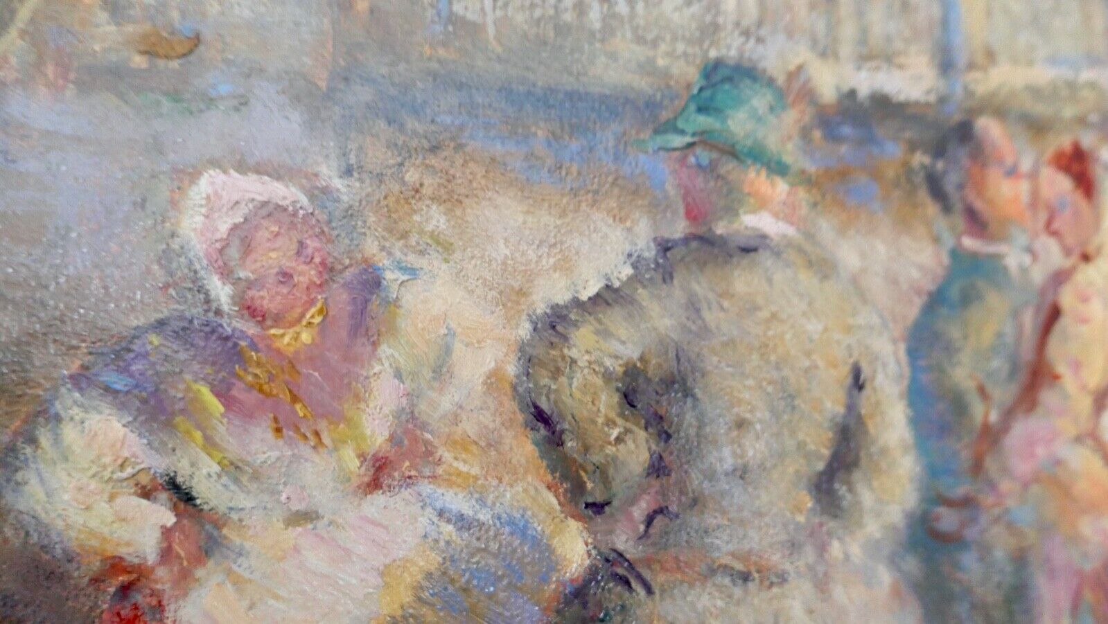 Ölgemälde " Erhard Amadeus Dier " (1893-1969) Wien BAUERNTANZ 95x75cm 1930-40er - Antikhandel-Stuttgart