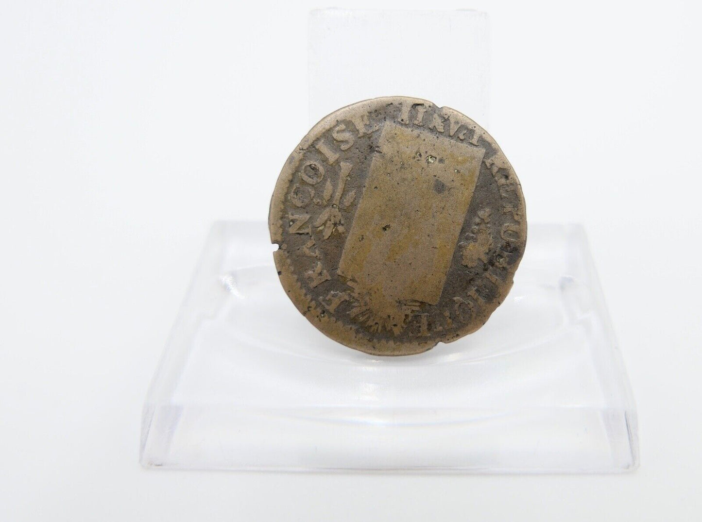 1 Sol AUX BALANCES 1793 W Kupfer Münze s-ss Frankreich Louis XVI Ludwig der 16. - Antikhandel-Stuttgart