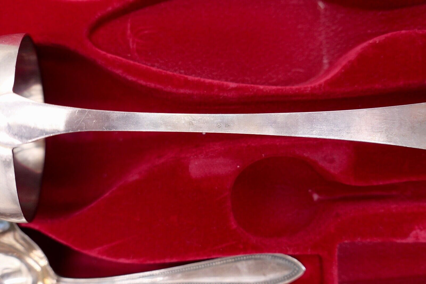 29 tlg. 90er ähnl. WMF 500 Perlrand cutlery Besteck Gabel Löffel Schöpfer Set - Antikhandel-Stuttgart