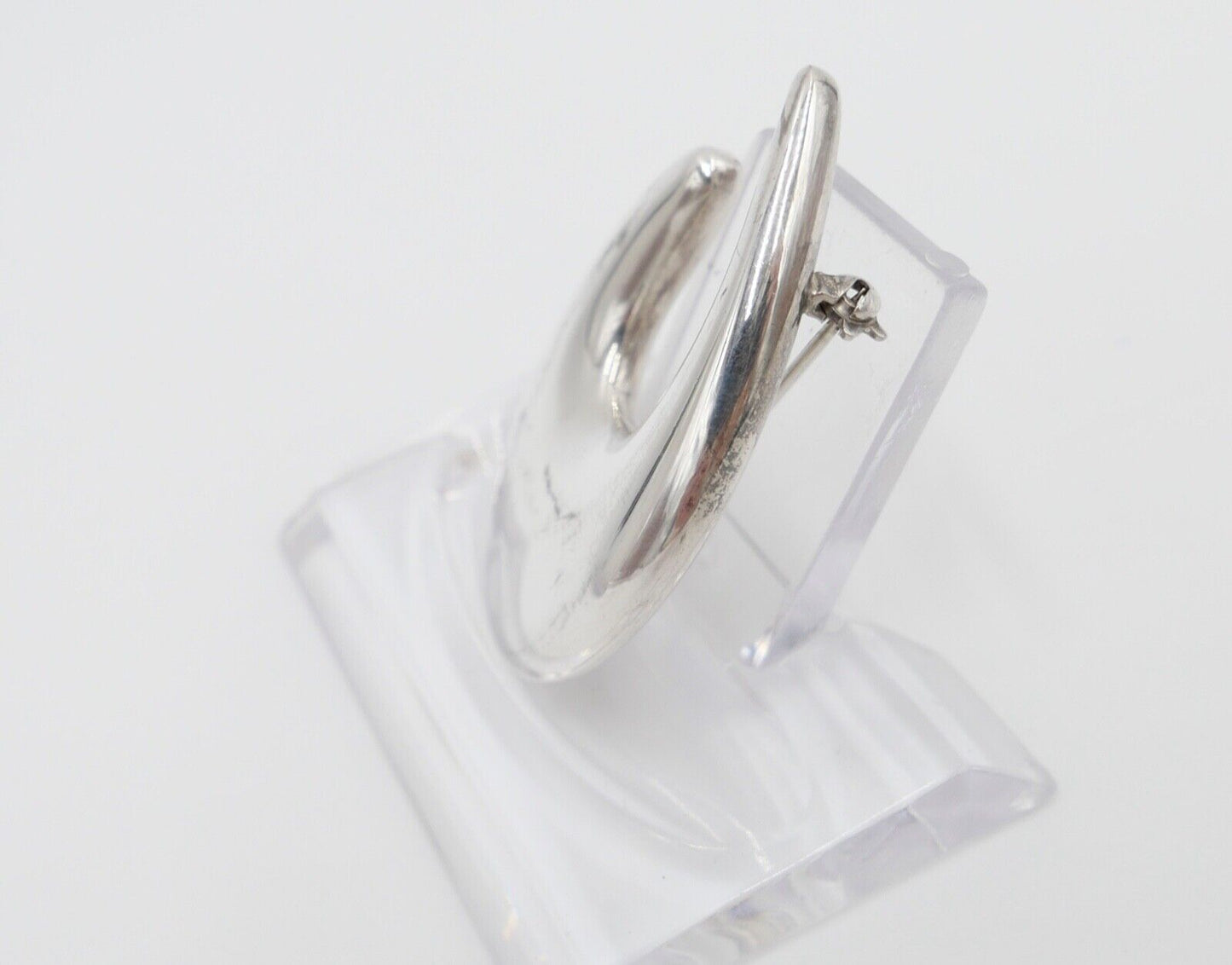 Alte DESIGNER Brosche QUINN 925 Silber 44 mm FS Franz Scheuerle - Antikhandel-Stuttgart