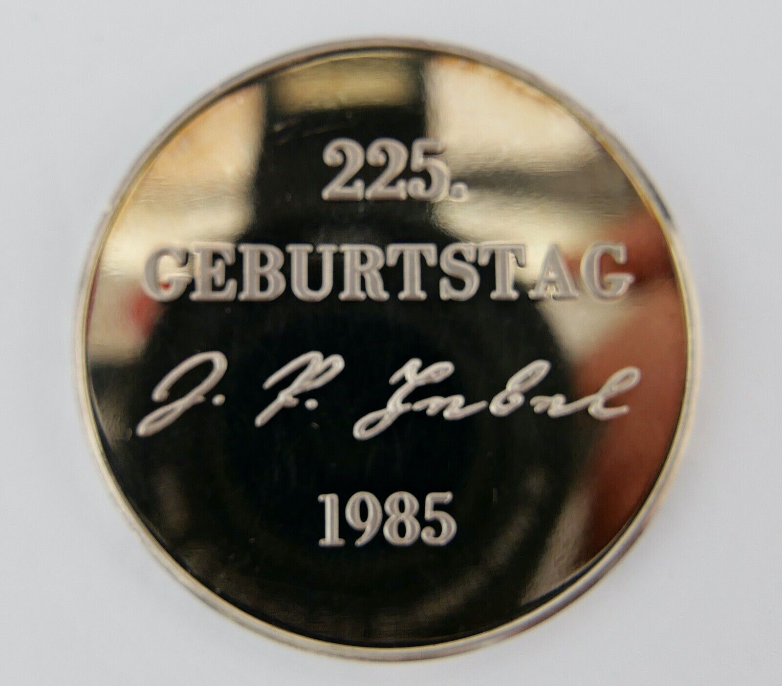 Medaille 1985 Hebel Taler 225. Geburtstag 1760-1826 Johann Peter Hebel 999er PP - Antikhandel-Stuttgart