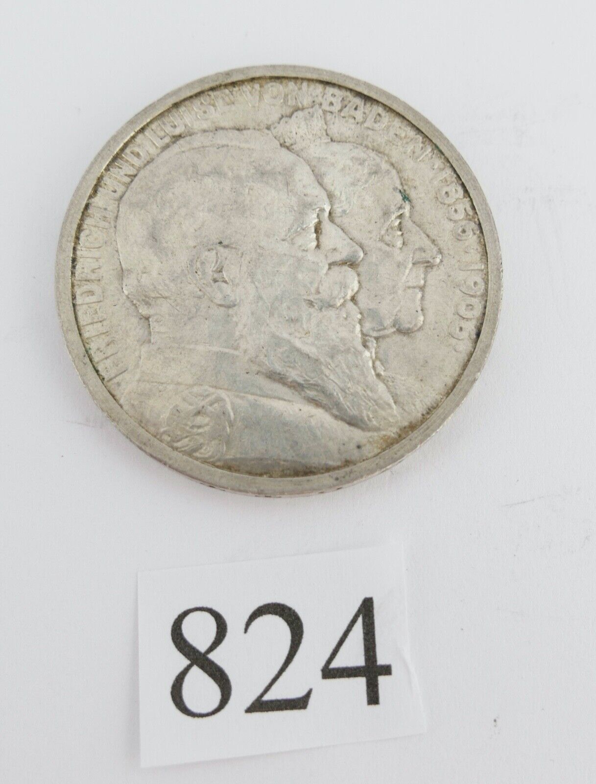 5 Mark 1906 G Silbermünze Friedrich und Luise von Baden Goldene Hochzeit J.35 - Antikhandel-Stuttgart