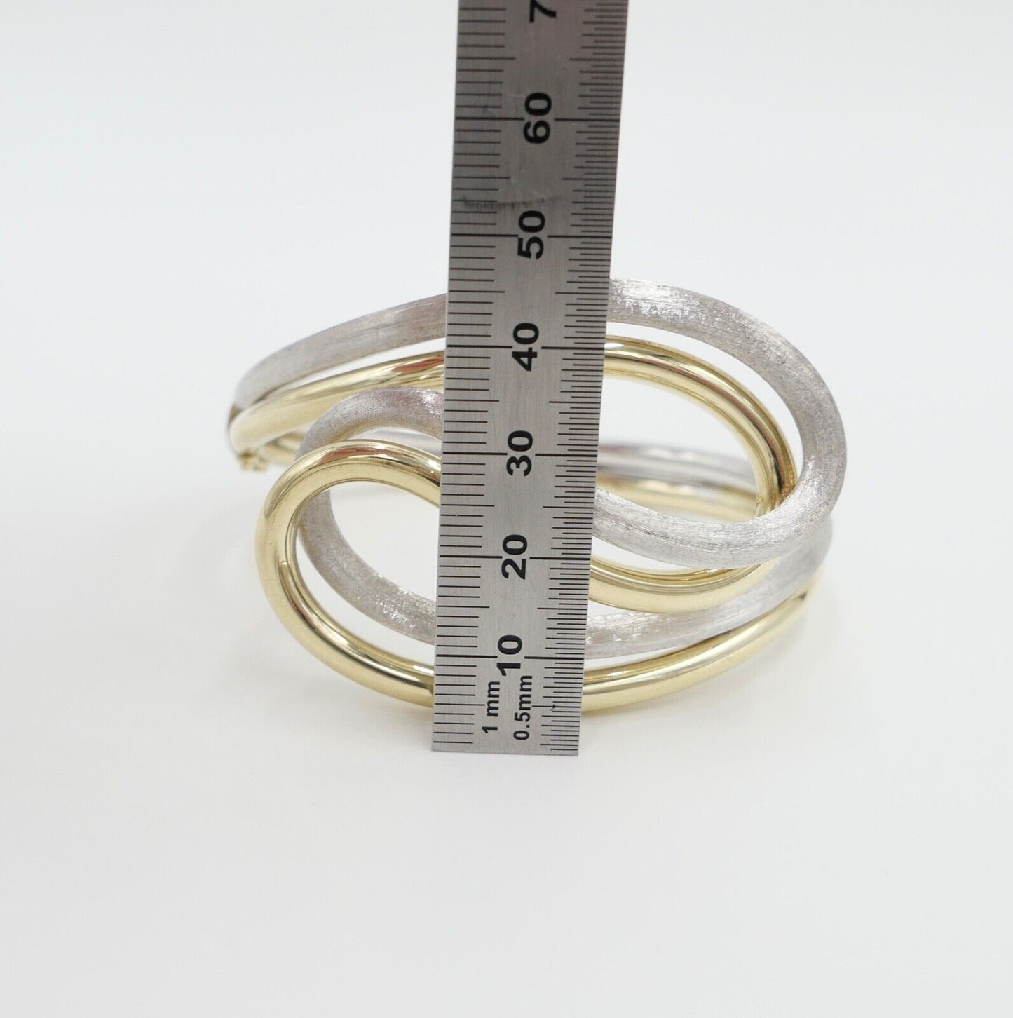 70er Jahre Kollmar & Jourdan Pforzheim Armband Armspange Gold Bicolor 585 / 14K - Antikhandel-Stuttgart