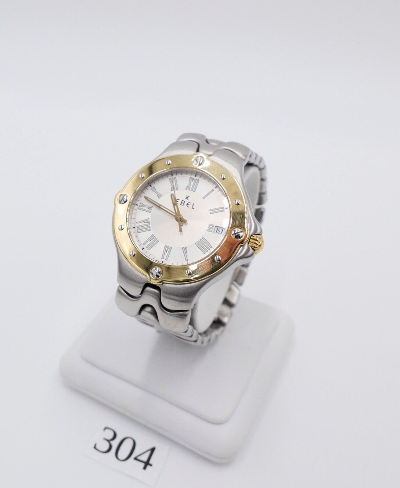 2000er EBEL SPORTWAVE QUARZ 137-2 Ref. 6187631 Herren Damen Stahl Gold Ø 36 mm - Antikhandel-Stuttgart