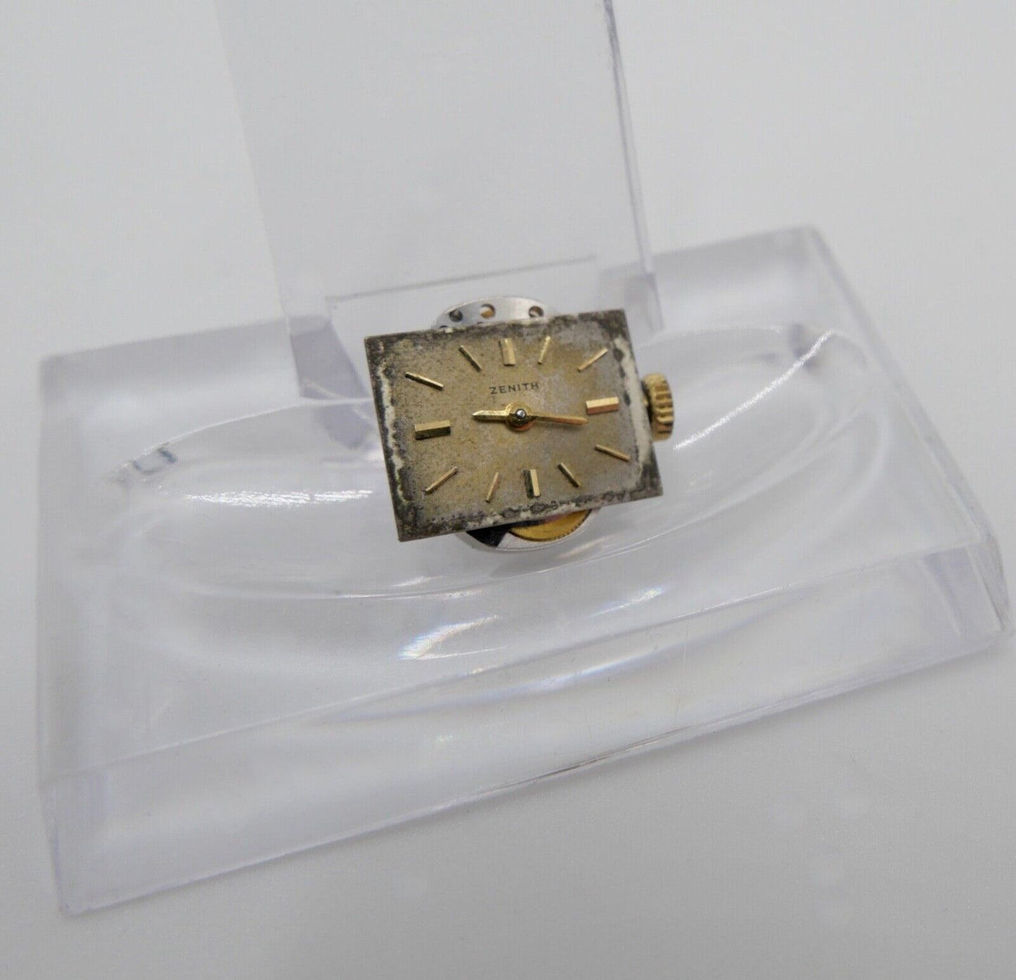 LÄUFT Zenith Cal. 1110 Uhrwerk Ziffernblatt Zeiger Krone voll funktionsfähig - Antikhandel-Stuttgart