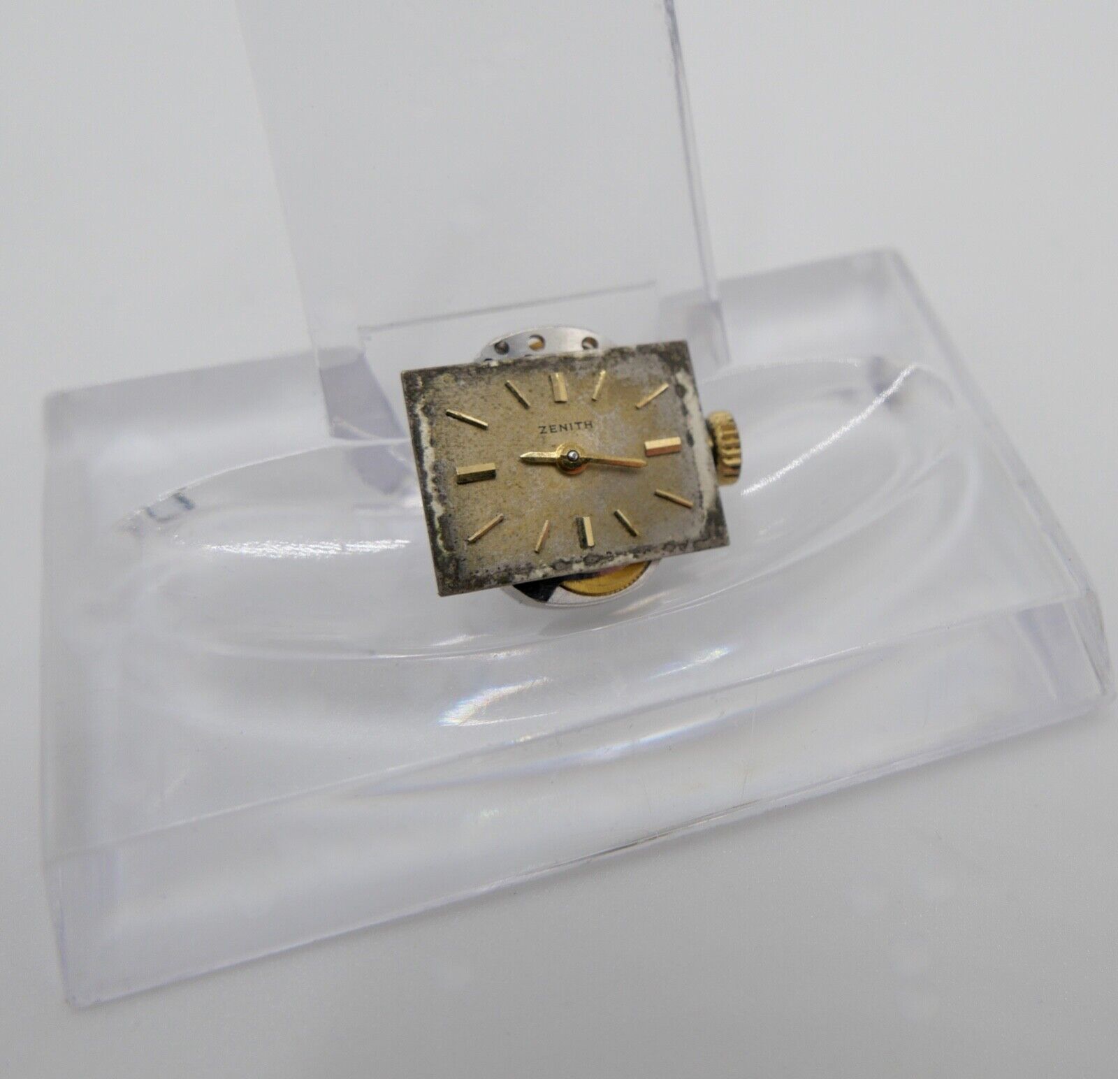 LÄUFT Zenith Cal. 1110 Uhrwerk Ziffernblatt Zeiger Krone voll funktionsfähig - Antikhandel-Stuttgart