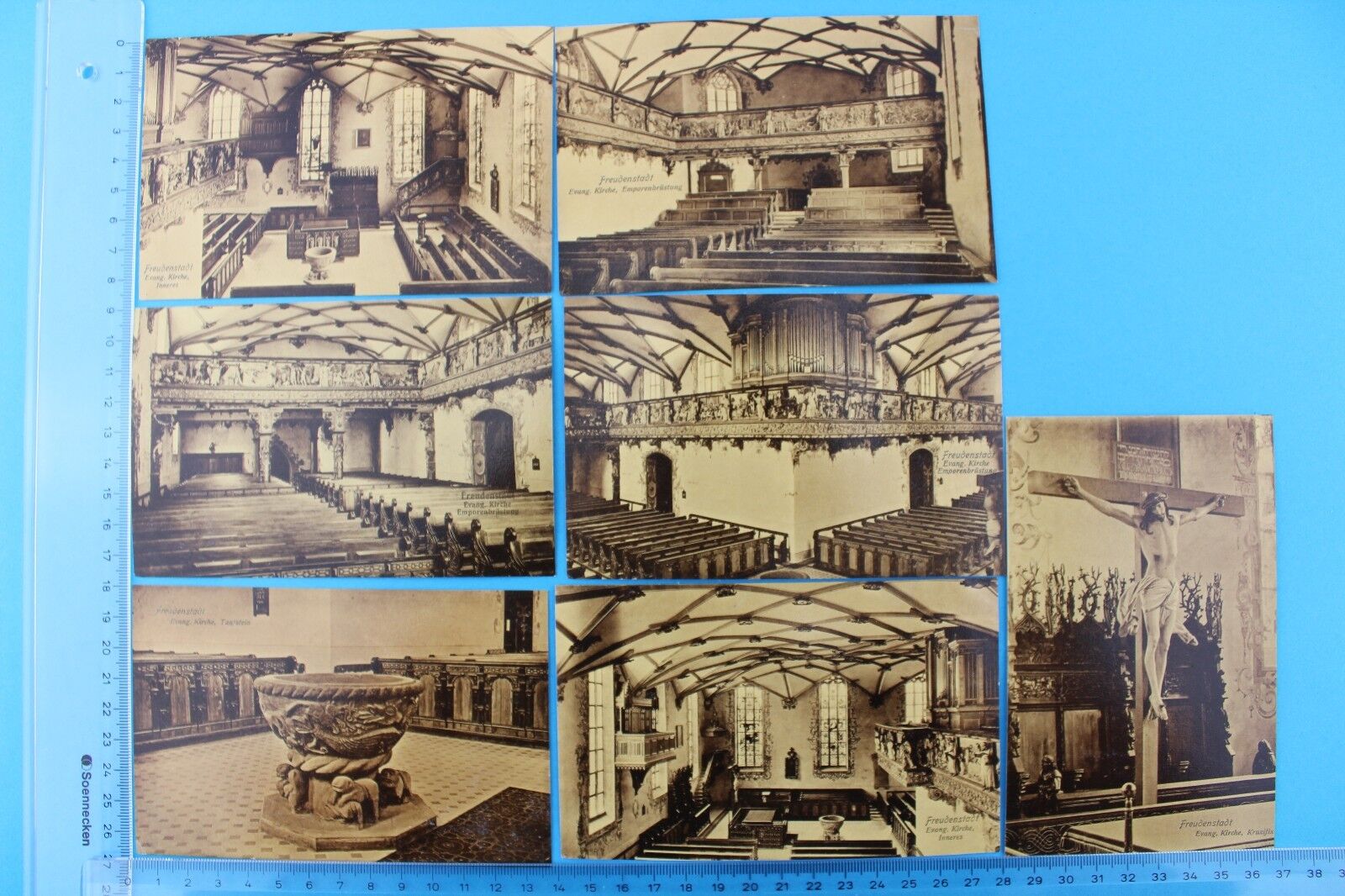 Konvolut seltene alte Ansicht Postkarten FREUDENSTADT Evang Kirche Lot postcards - Antikhandel-Stuttgart