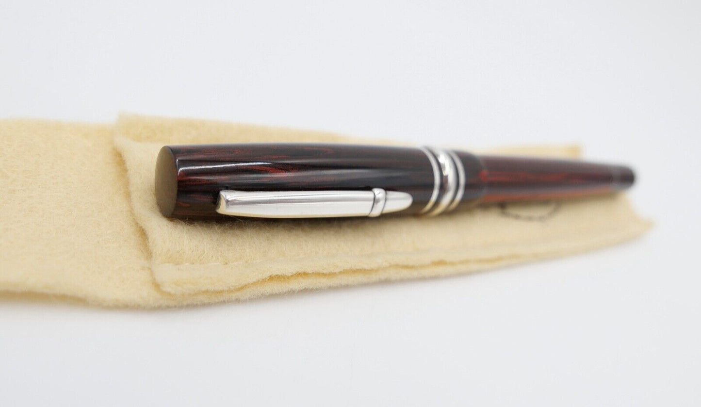NEUwertig OVP 1997 Vintage 5002 STIPULA RB Novecento Oval Ebonite R/B Woodgrain - Antikhandel-Stuttgart