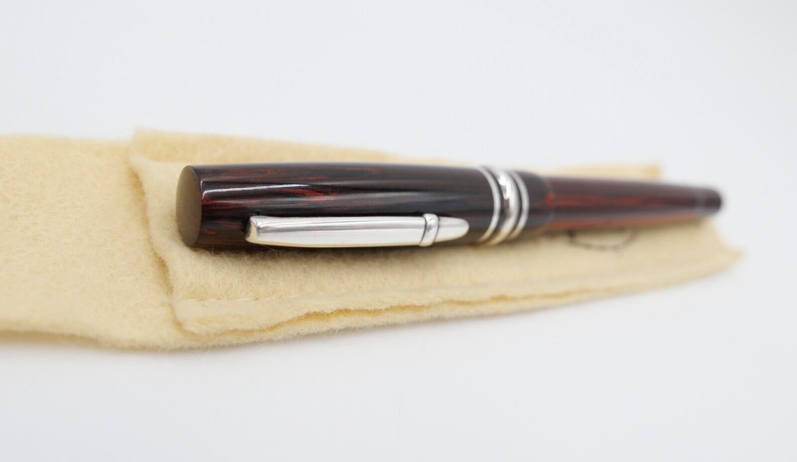 NEUwertig OVP 1997 Vintage 5002 STIPULA RB Novecento Oval Ebonite R/B Woodgrain - Antikhandel-Stuttgart