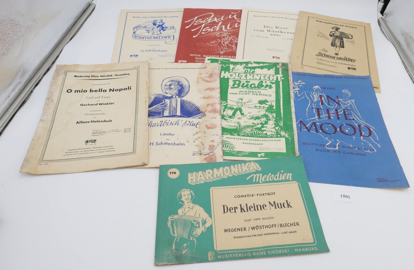 Alte Notenhefte Musikverlag Alfons Holzschuh Ravensburg & Hans Sikorski Hamburg - Antikhandel-Stuttgart