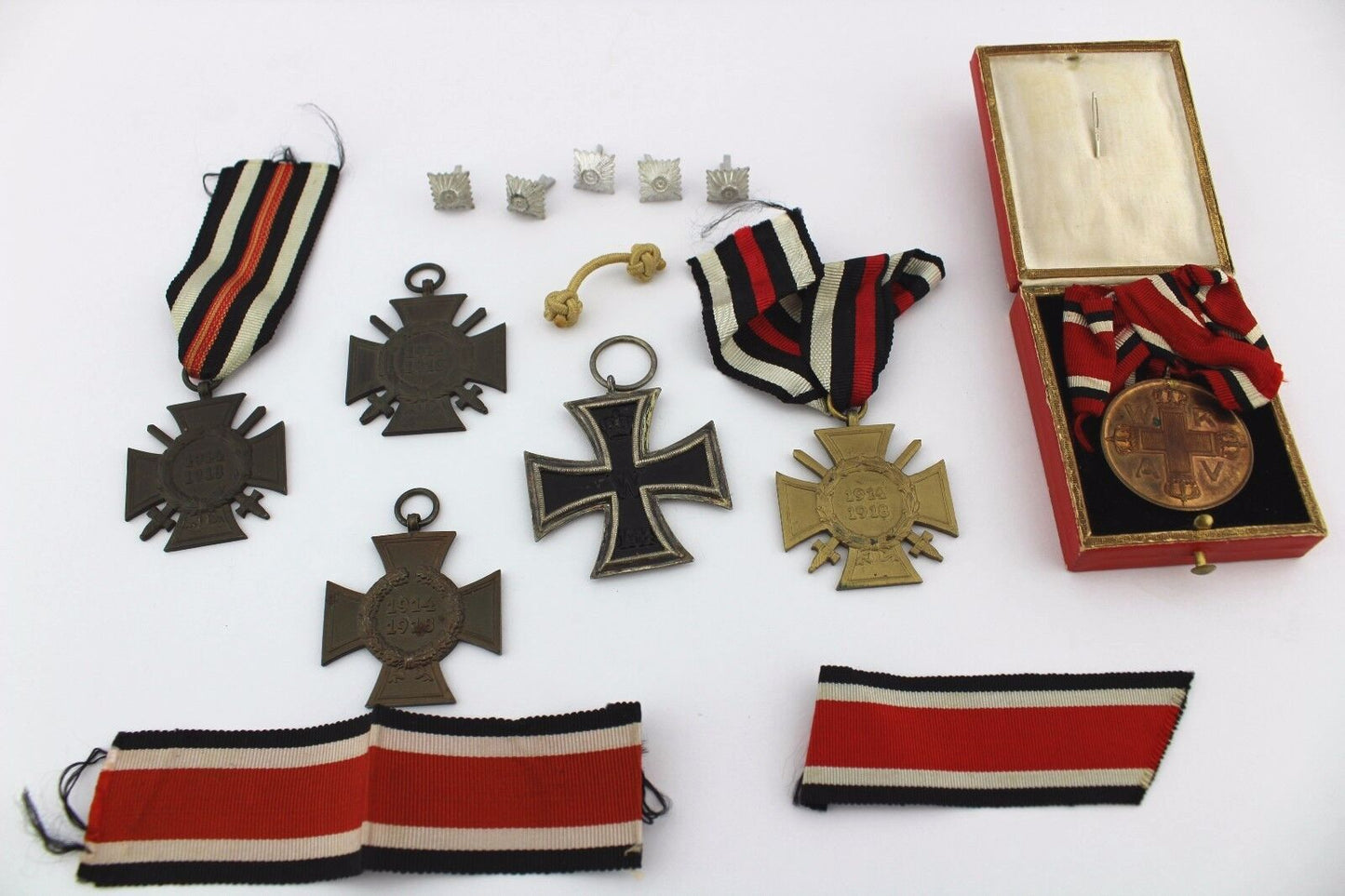 Konvolut Orden 1 2 WK WW Kreuz EK KO German BADGE MEDAL cross Frontkämpfer Rangs - Antikhandel-Stuttgart