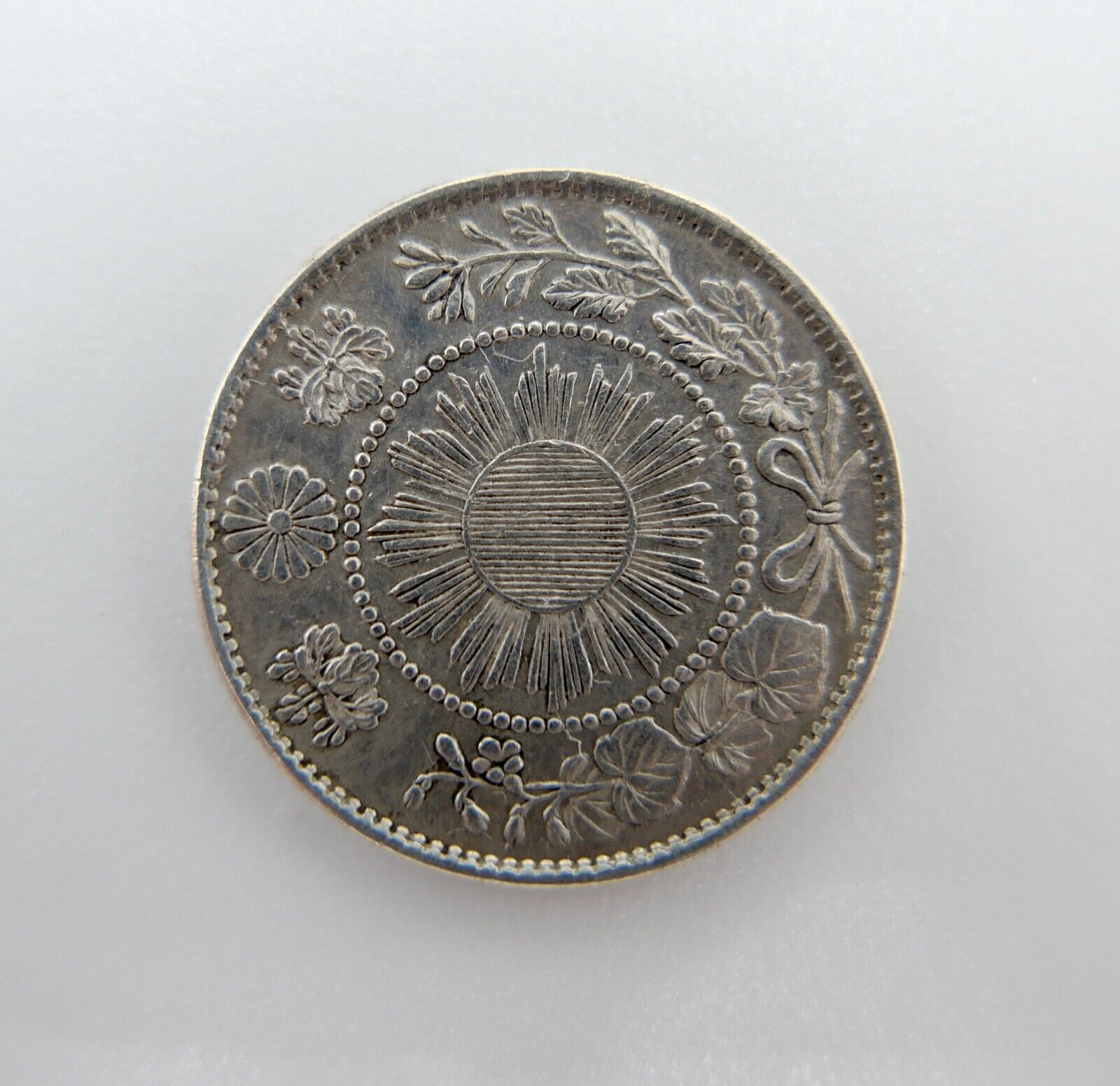 10 Sen Japan Münze 1870 Silber 800 in vz+ - Antikhandel-Stuttgart