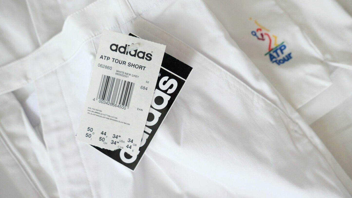 2x Vintage Adidas ATP TOUR Tennis Hose Short Shorts Damen 1980-1990er Jahre NEU - Antikhandel-Stuttgart