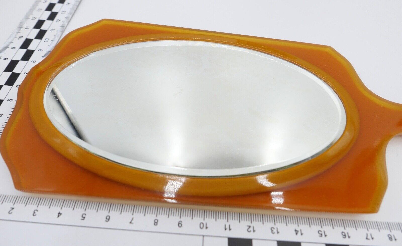 Altes Frisierset Bakelit / Zelluloid ART DECO 1930er Tischuhr TRUE TIME TELLERS - Antikhandel-Stuttgart