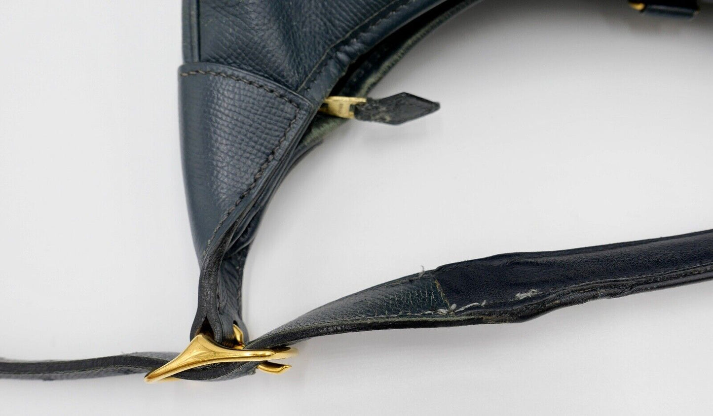 Original HERMÈS HERMES Paris Vintage Marine Blau Leder Damen Handtasche 30x30cm - Antikhandel-Stuttgart