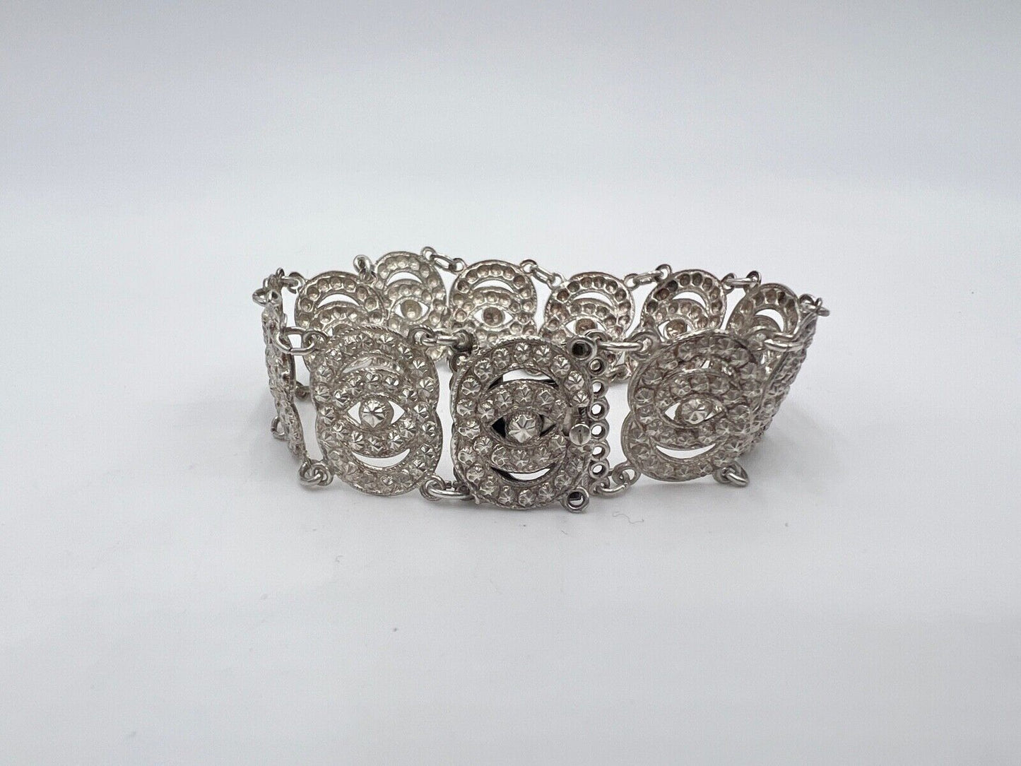 Vintage Design Glieder ARMBAND 835 Silber Gliederarmband - Antikhandel-Stuttgart