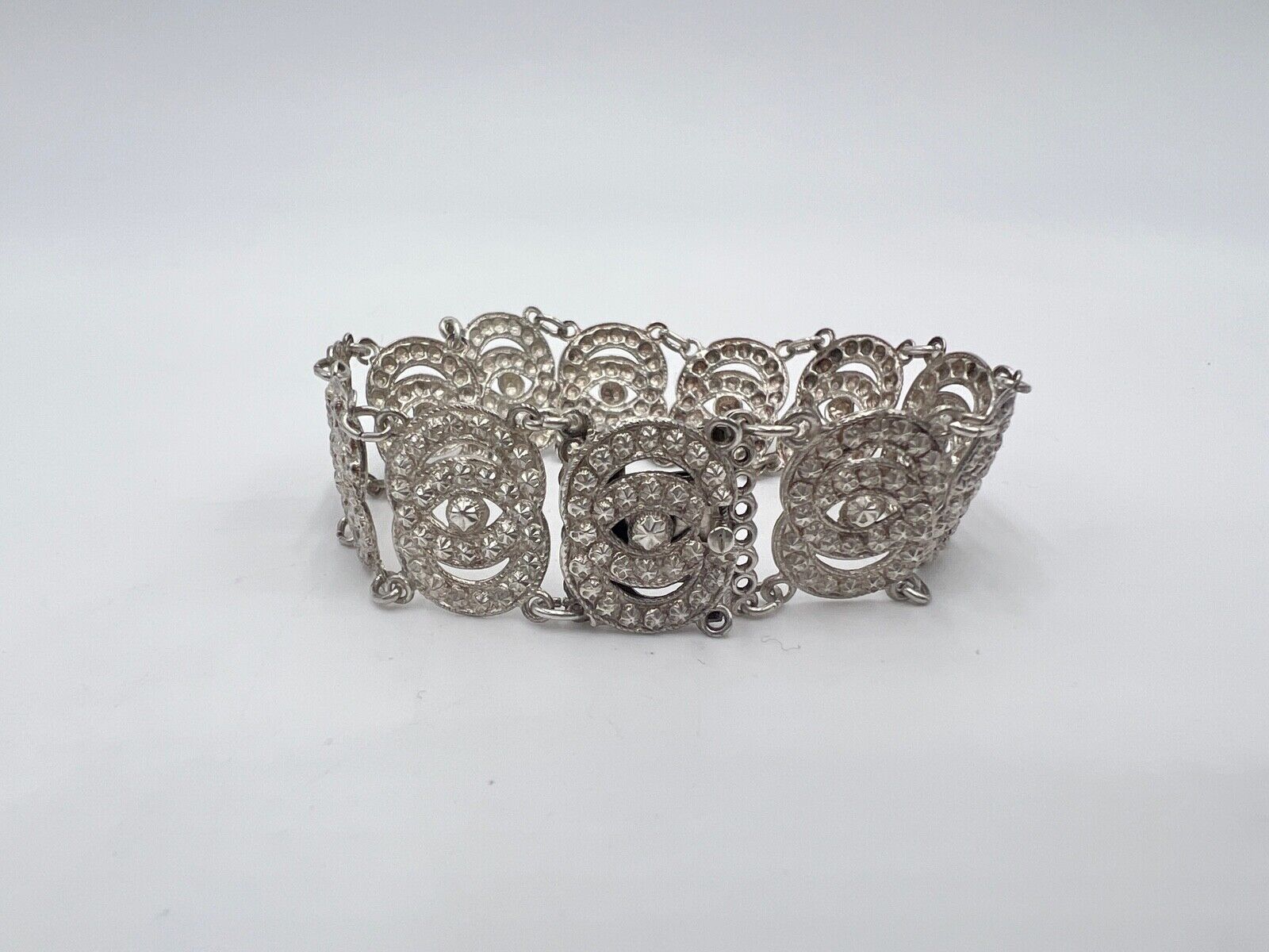 Vintage Design Glieder ARMBAND 835 Silber Gliederarmband - Antikhandel-Stuttgart