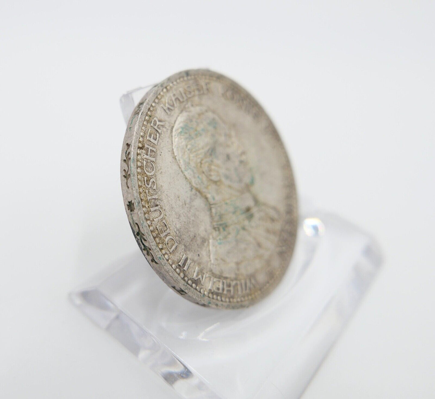 5 Mark 1913 A J.114 PREUSSEN KAISER WILHELM IN UNIFORM Silber 900 - Antikhandel-Stuttgart